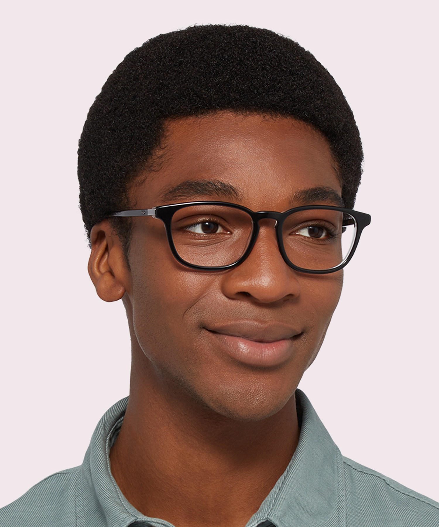 PH2253 Shiny Black On Crystal AcetateEyeglass Frames for Men for Glasses Direct