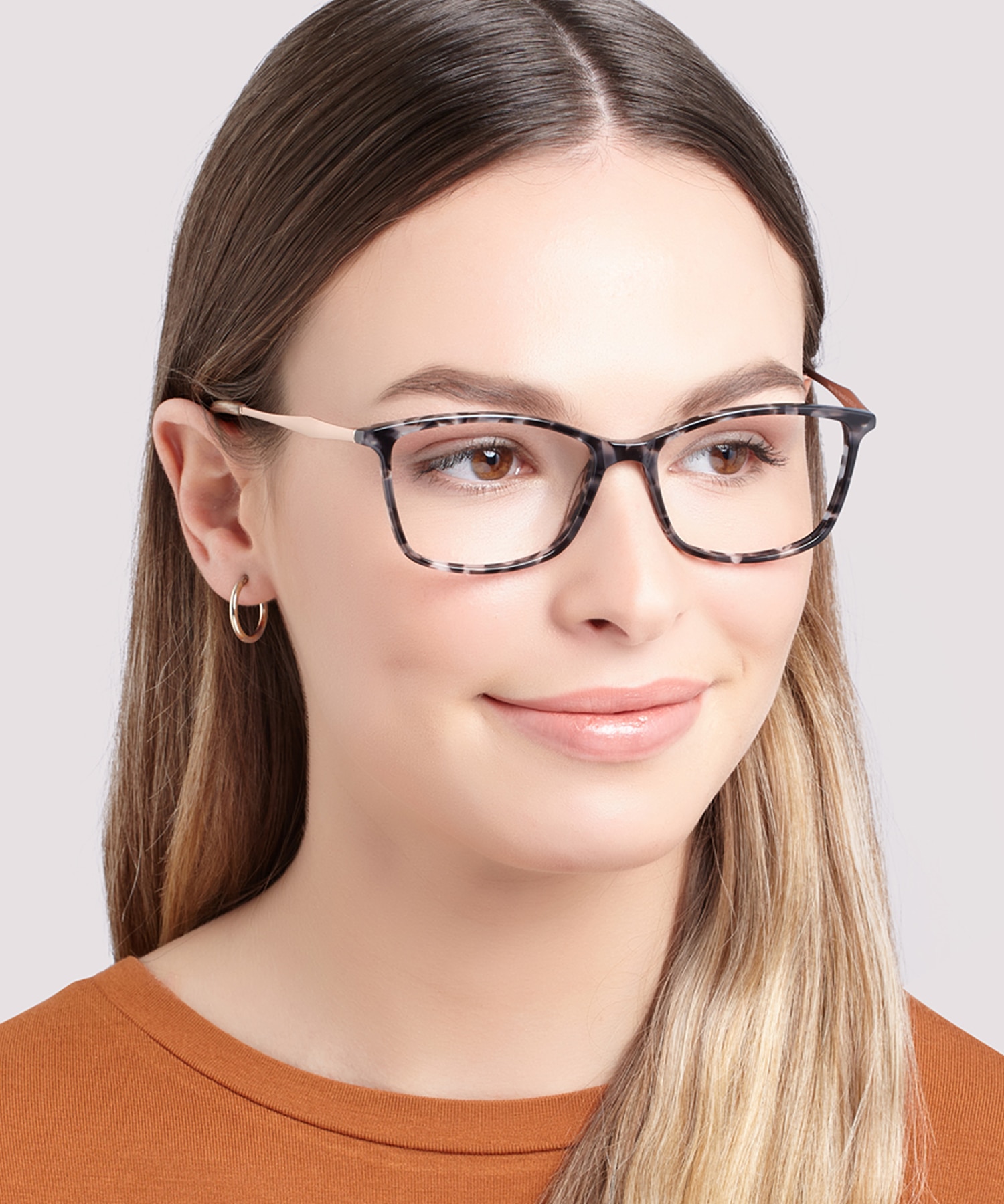 Aviana Grey Havana & Gold AcetateEyeglass Frames for Women for Glasses Direct