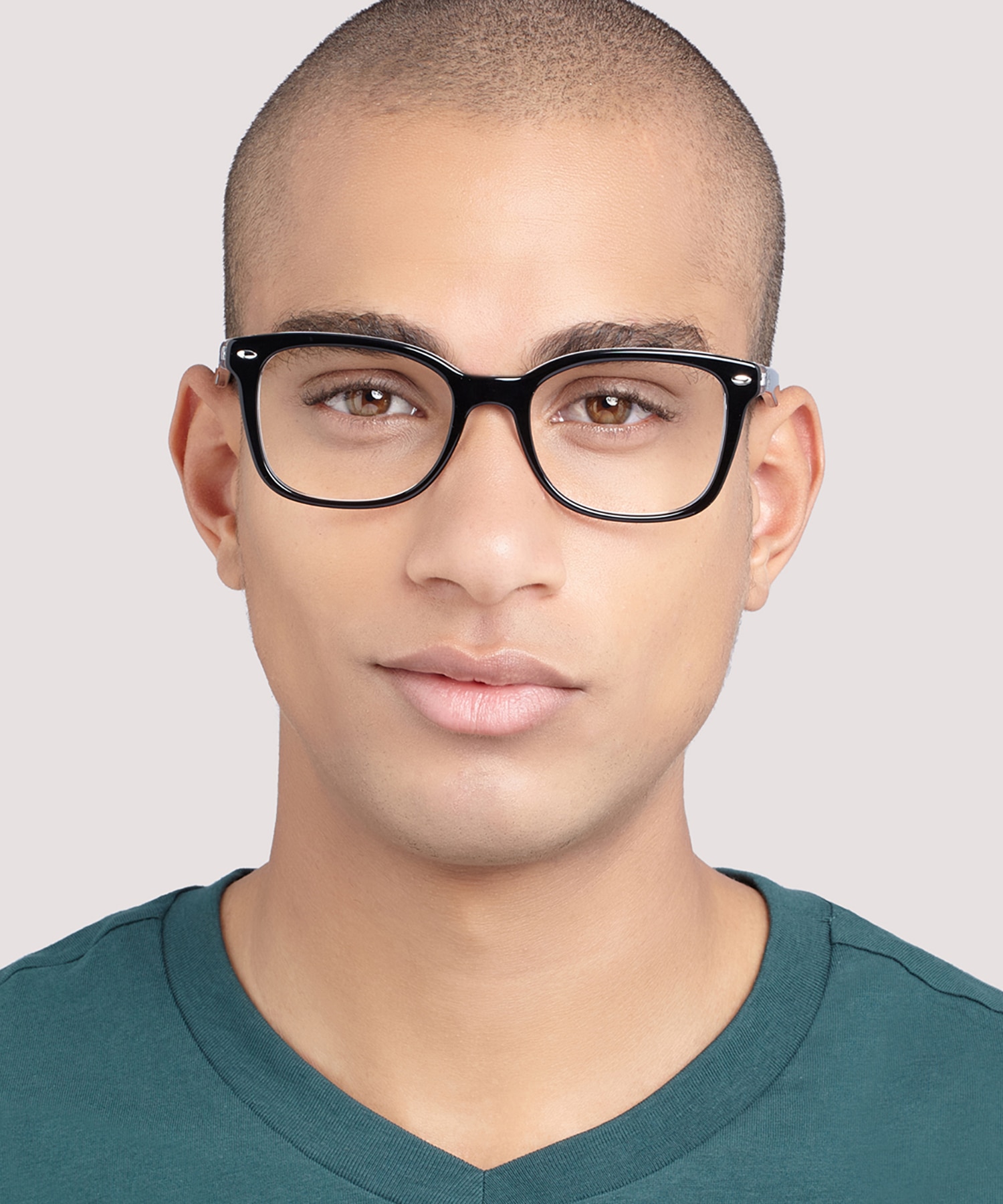 RB5285 Black On Transparent AcetateEyeglass Frames for Men for Glasses Direct