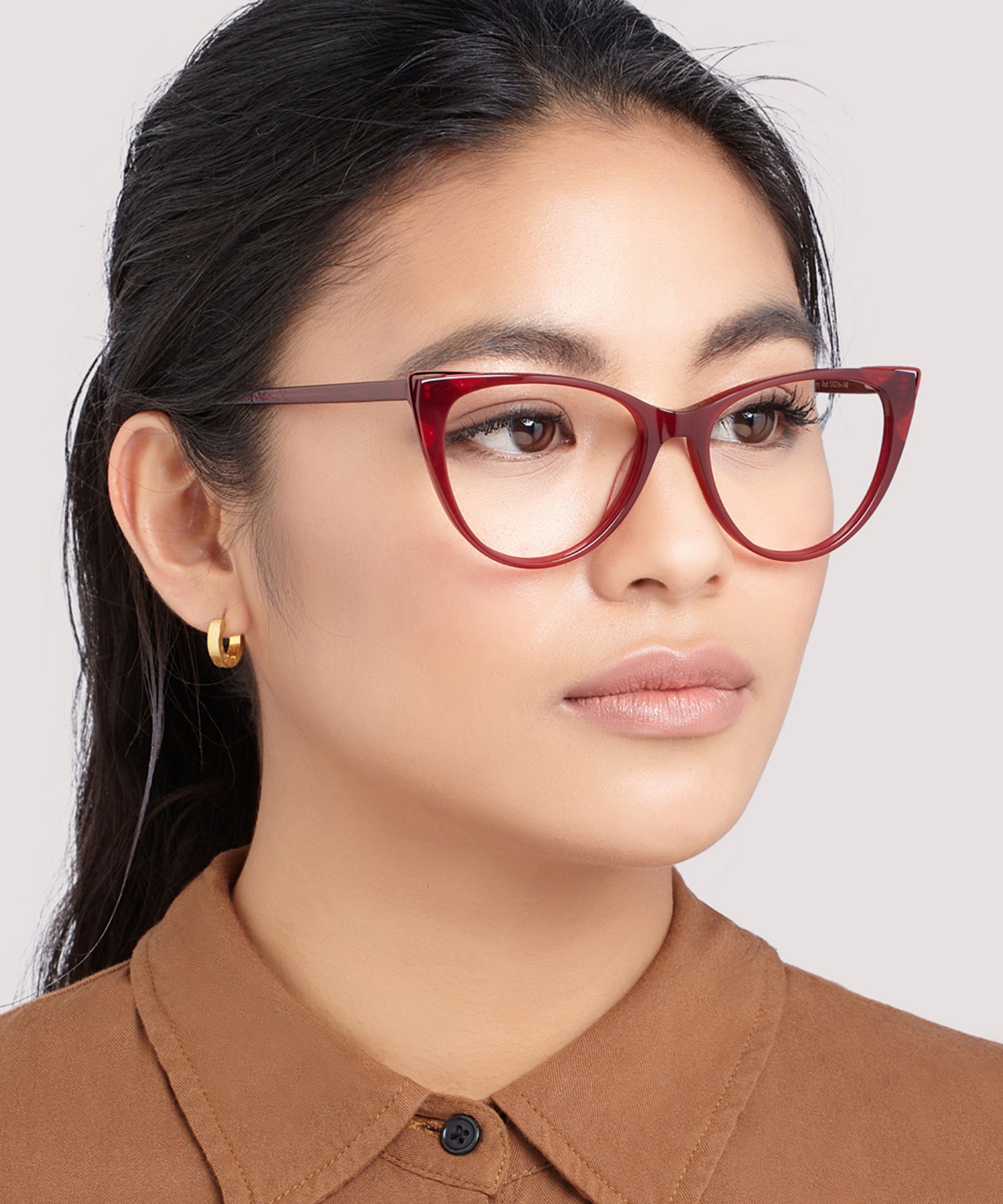 Arabella Shiny Red AcetateEyeglass Frames for Women for Glasses Direct