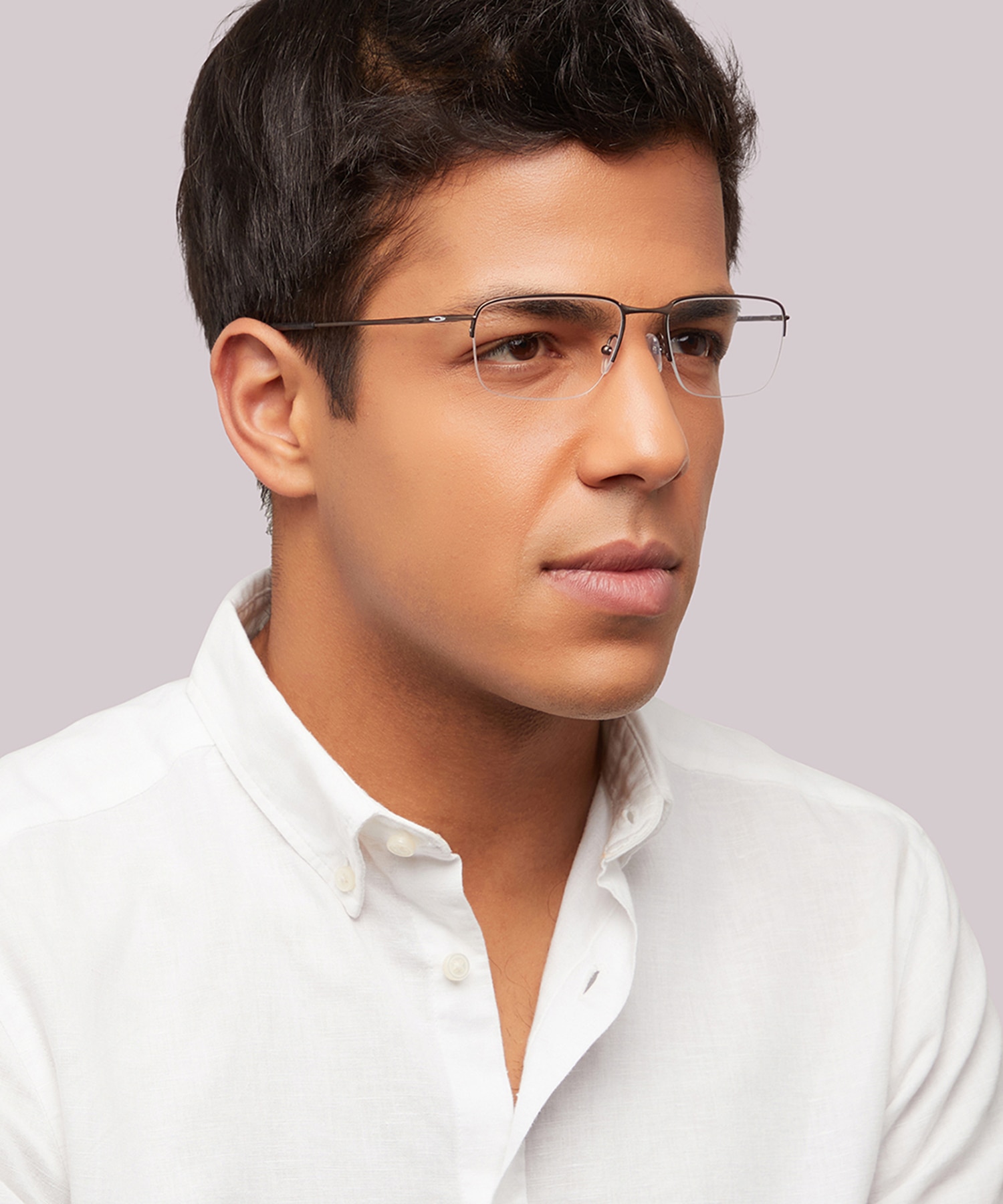Wingback SQ Pewter TitaniumEyeglass Frames for Men for Glasses Direct