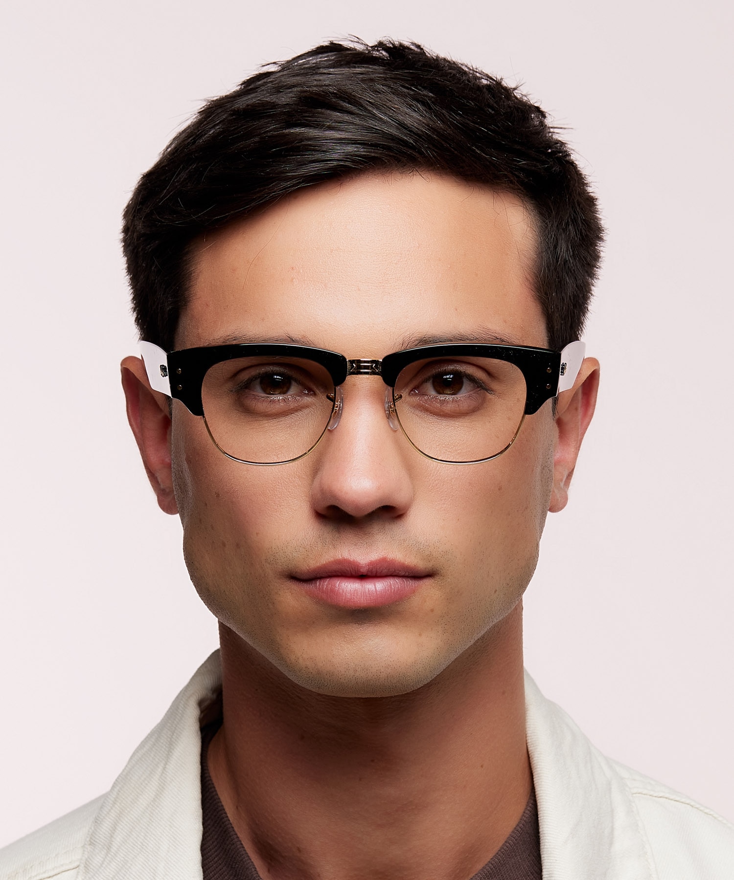 RB0316V Black On Gold PlasticEyeglass Frames for Men for Glasses Direct