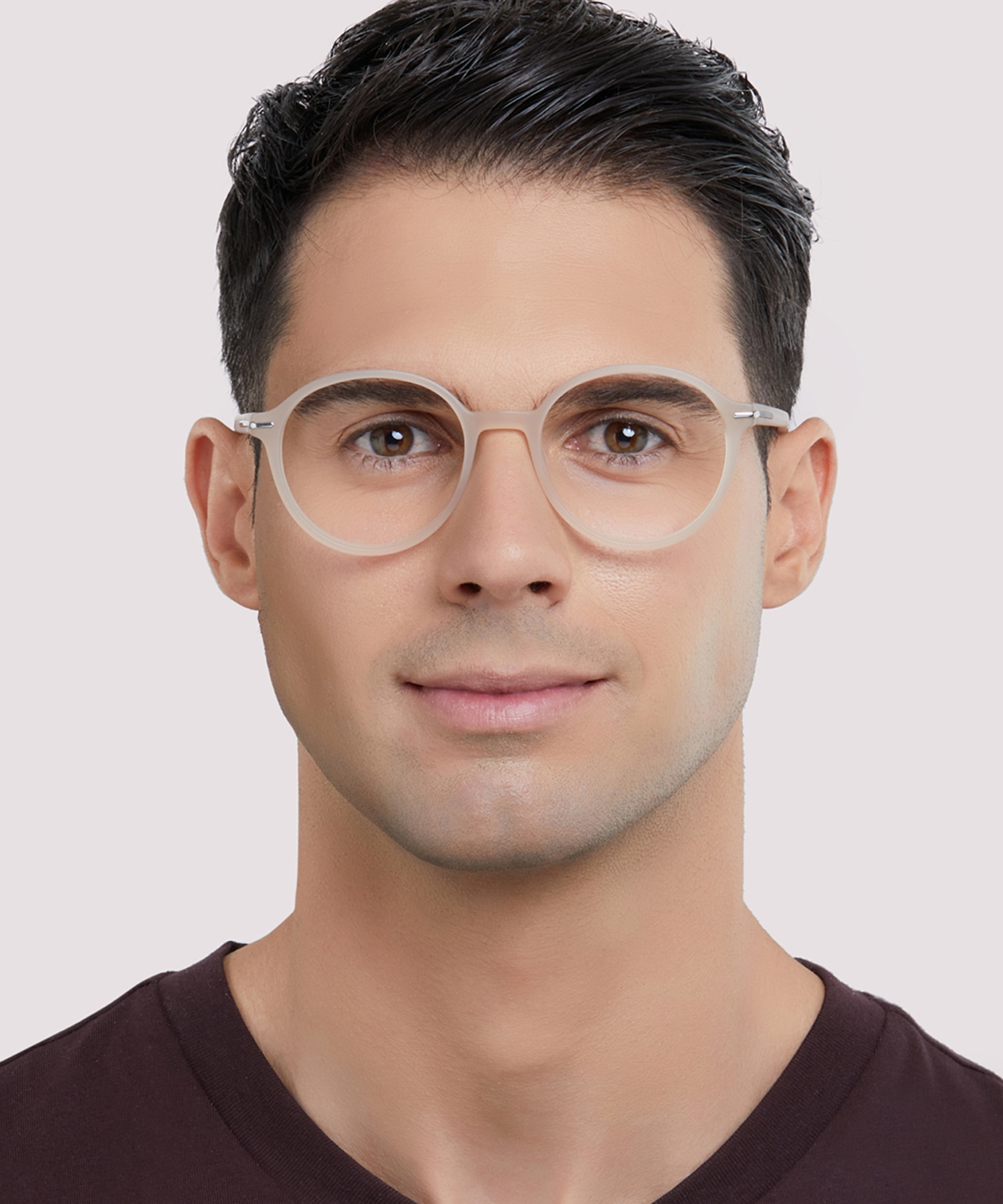 Beckton Champagne & Silver AcetateEyeglass Frames for Men for Glasses Direct