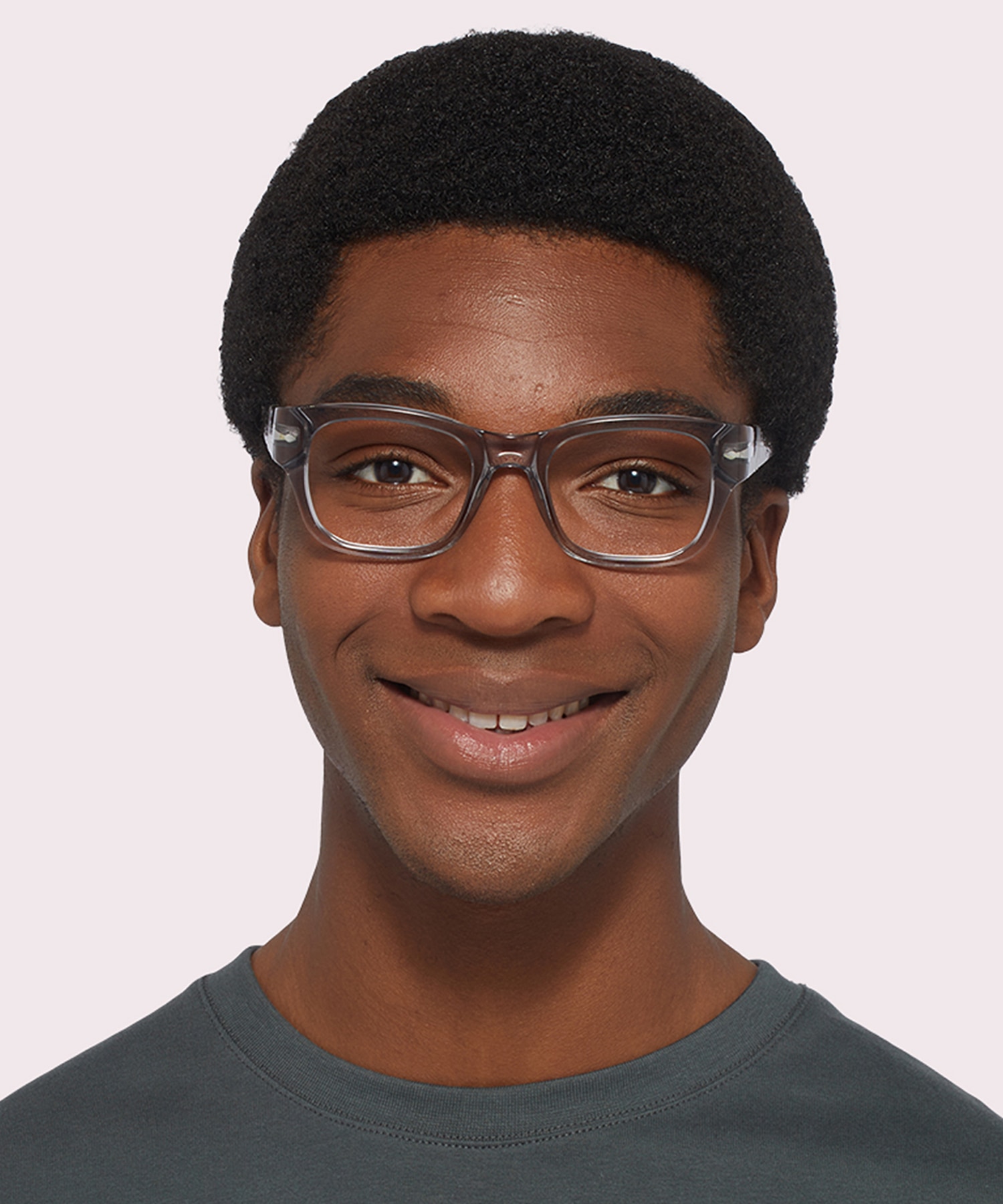 PO3297V Transparent Grey AcetateEyeglass Frames for Men for Glasses Direct