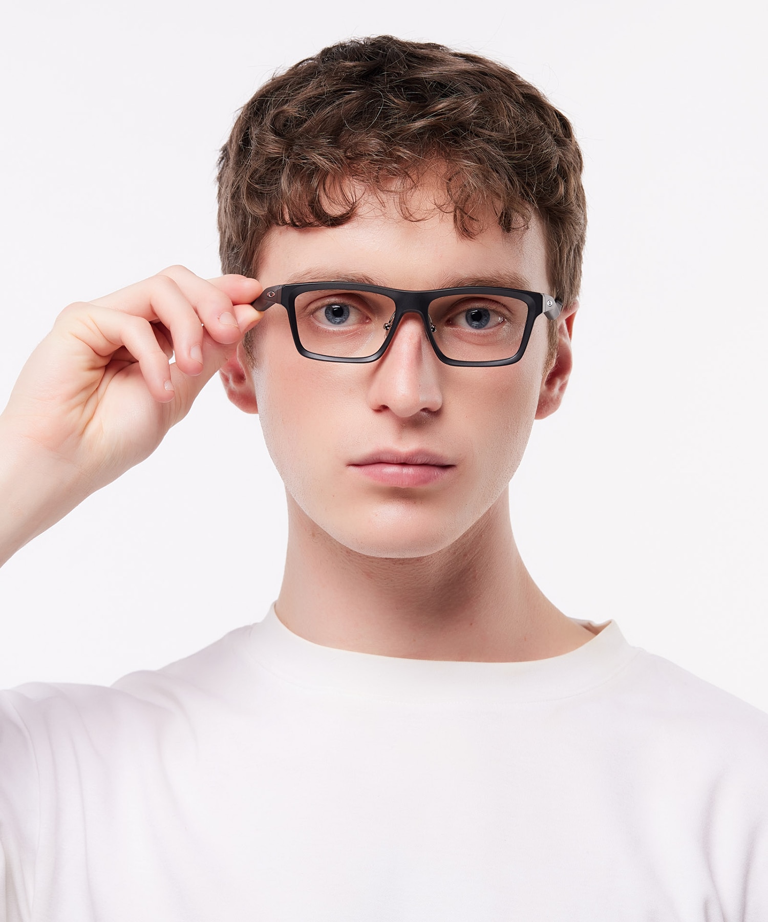 Field Marsh Satin Black PlasticEyeglass Frames for Men for Glasses Direct