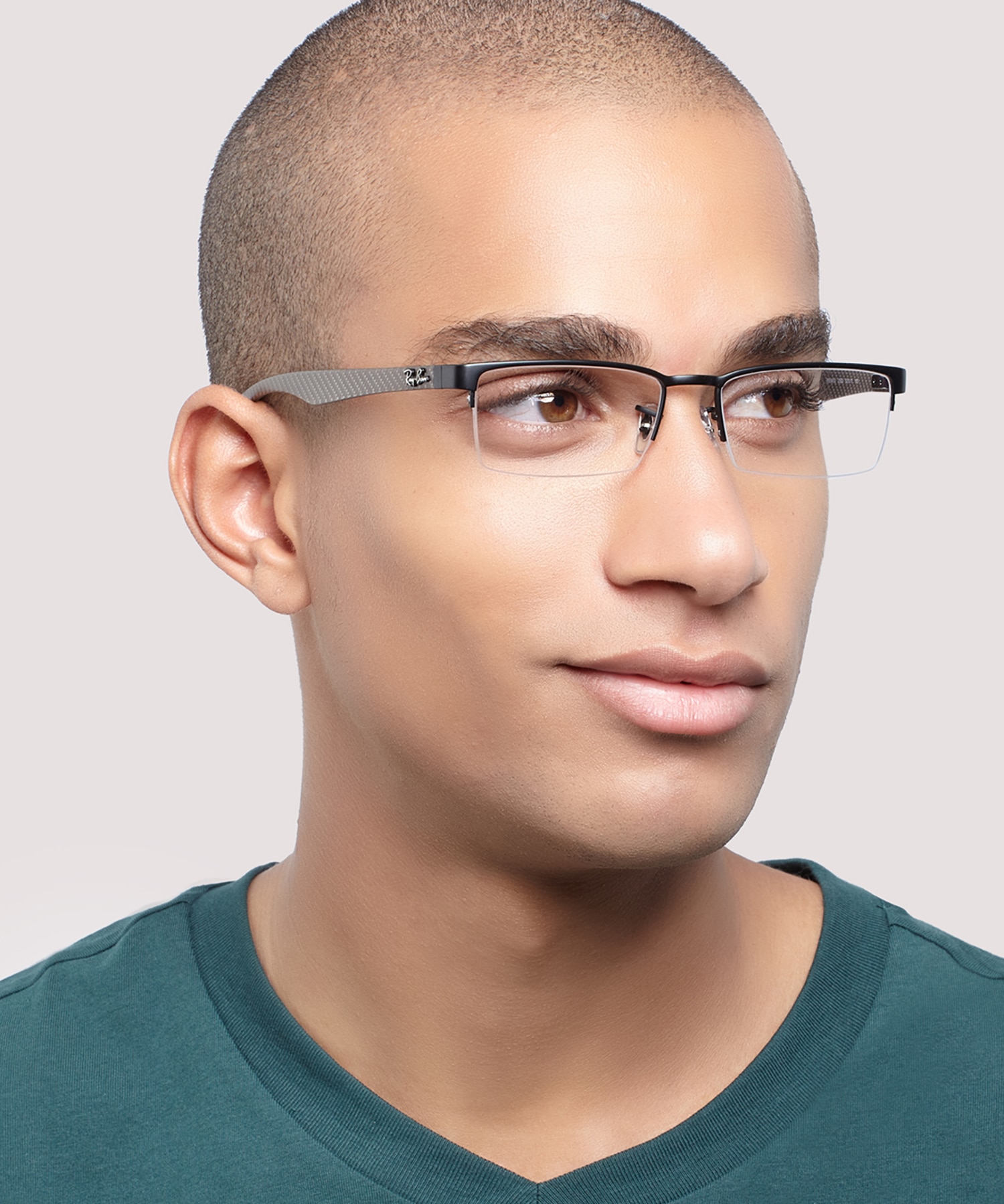 RB8412 Black MetalEyeglass Frames for Men for Glasses Direct