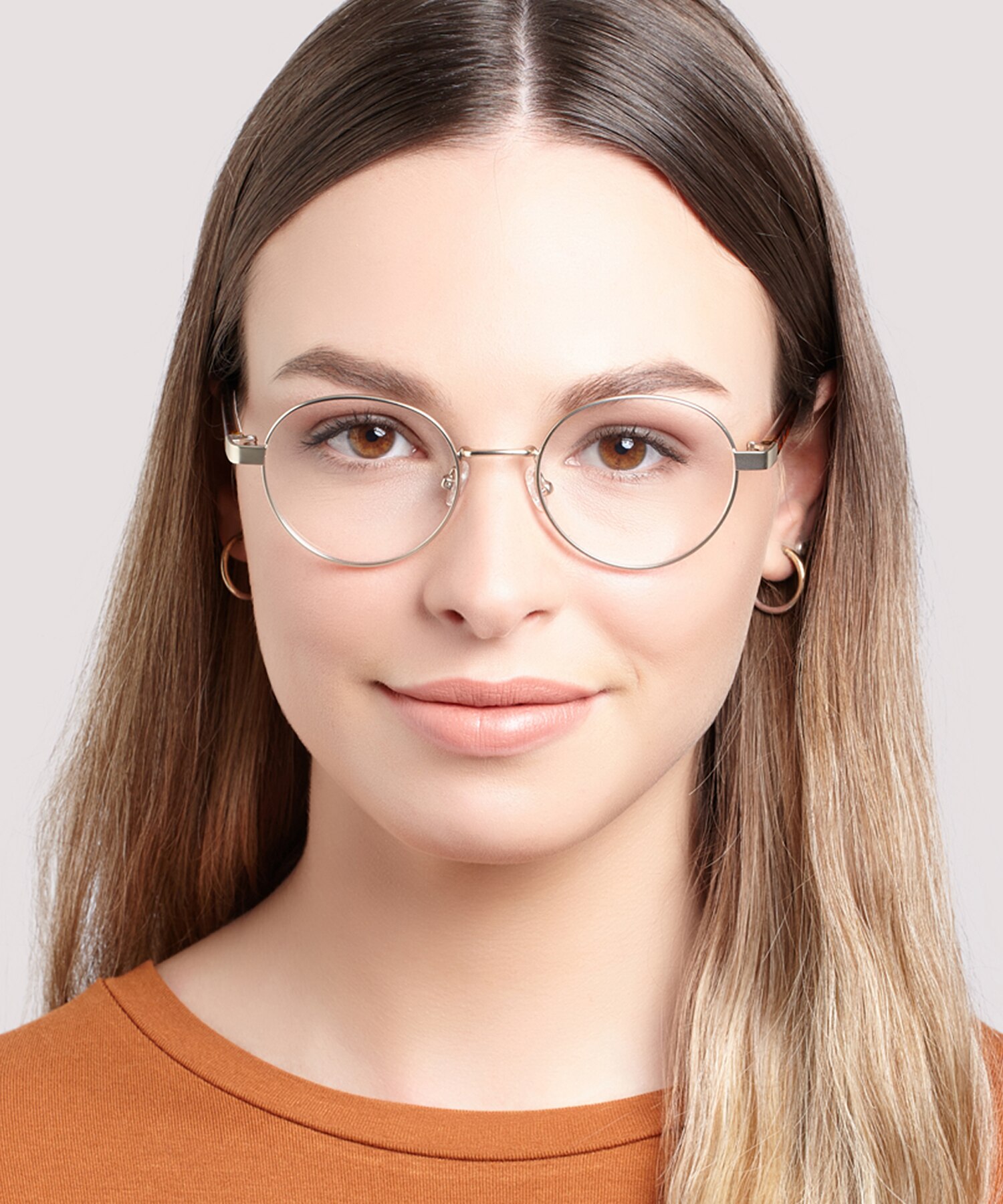 Cody Matte Gold MetalSunglass Frames for Women for Glasses Direct