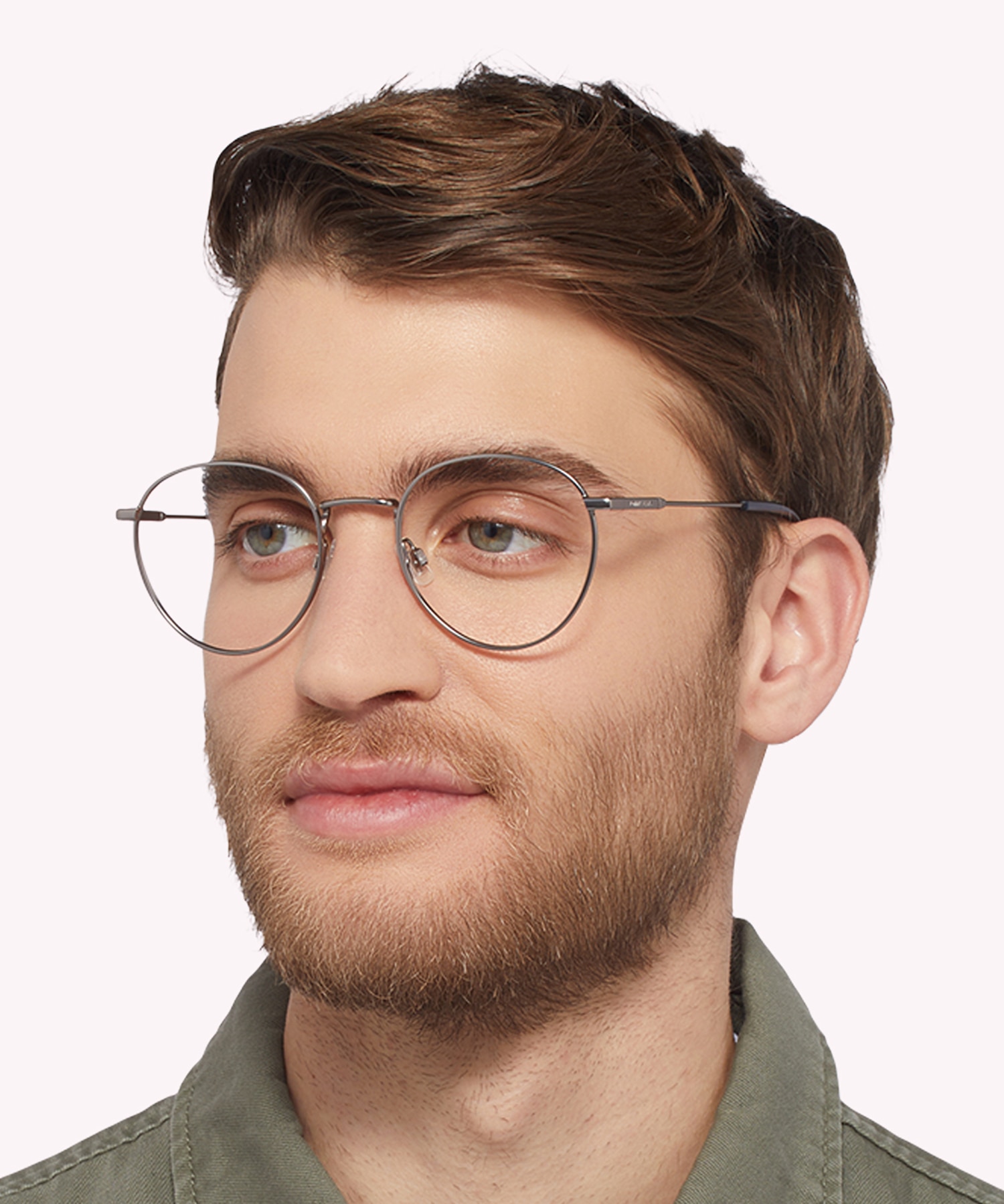 TJ 0089 Silver MetalEyeglass Frames for Men for Glasses Direct
