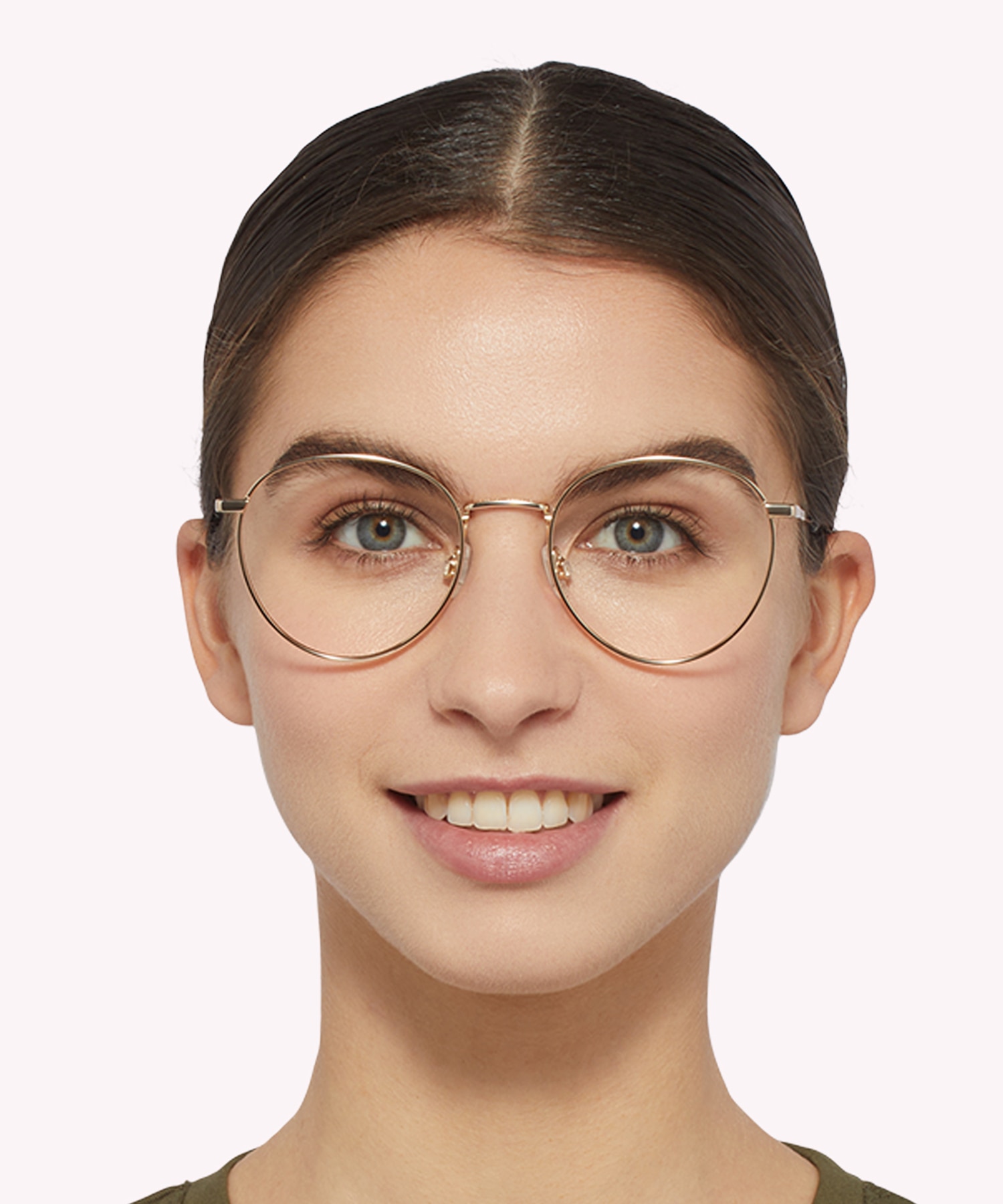 TJ 0089 Gold MetalEyeglass Frames for Women for Glasses Direct