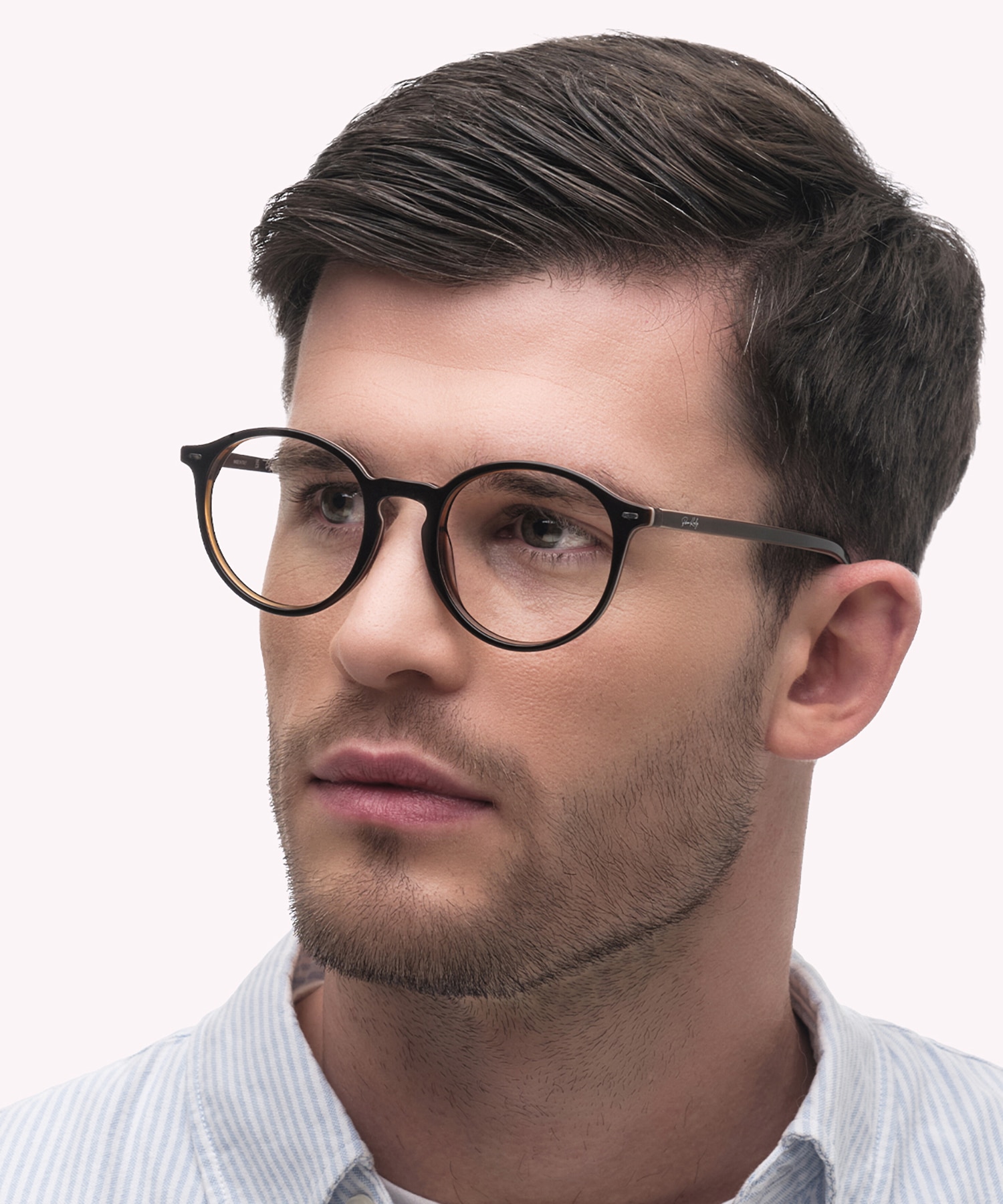 ZEROTHREE Brown AcetateEyeglass Frames for Men for Glasses Direct
