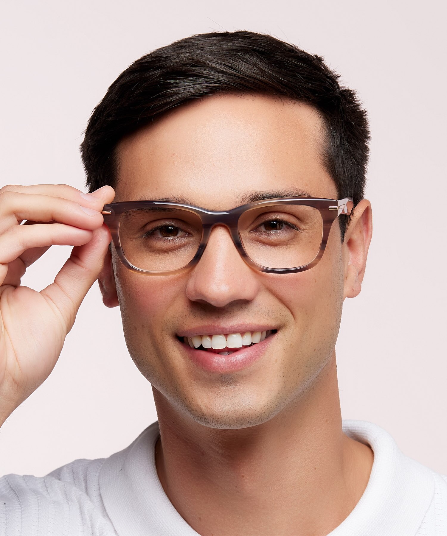 Hammersmith Brown Horn AcetateSunglass Frames for Men for Glasses Direct