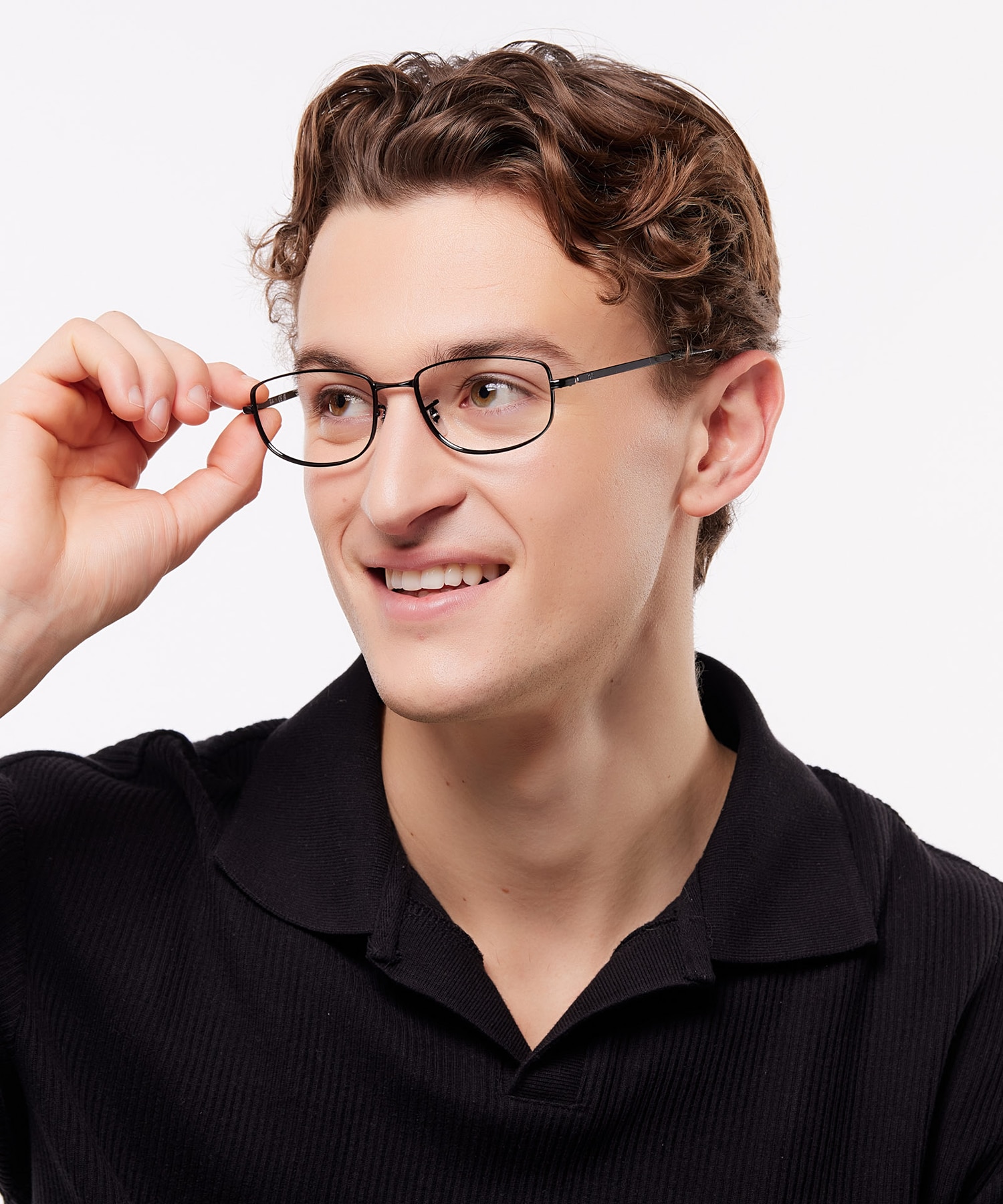 RB3732V Black MetalEyeglass Frames for Men for Glasses Direct