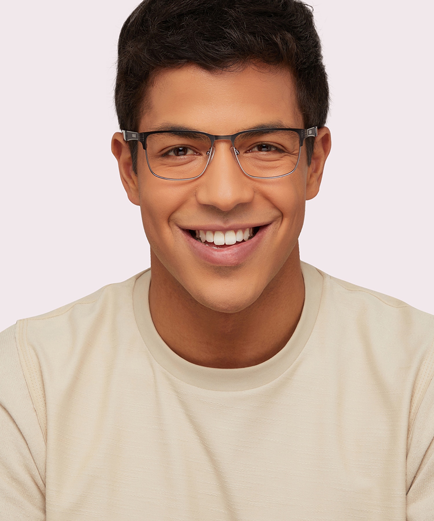 Stanley BN Gunmetal PlasticEyeglass Frames for Men for Glasses Direct