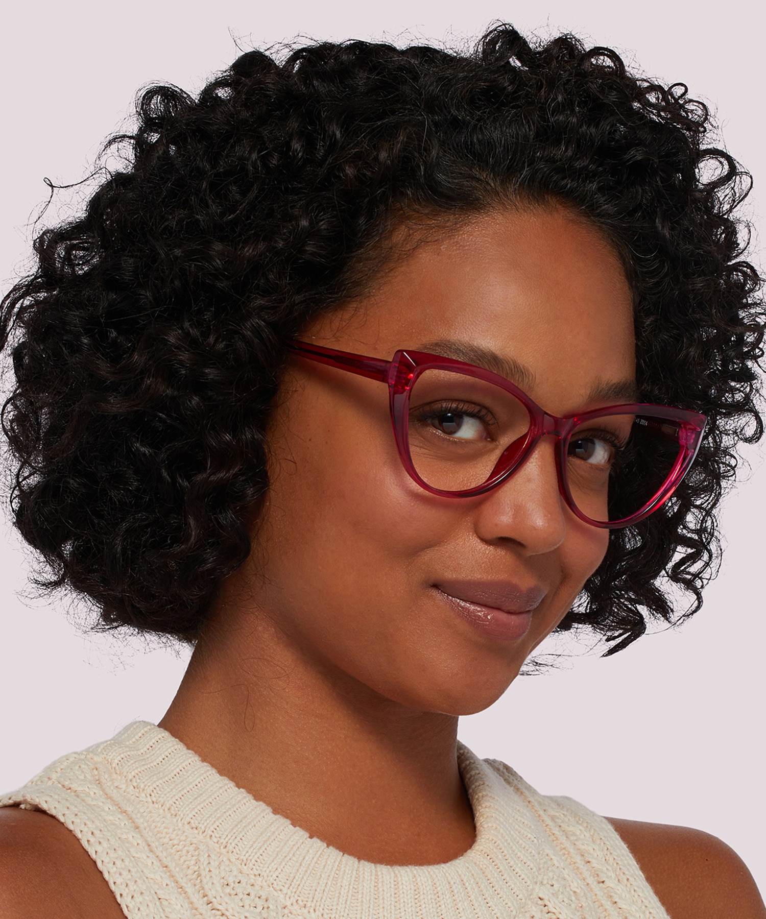 Freya Crystal & Pink PlasticEyeglass Frames for Women for Glasses Direct