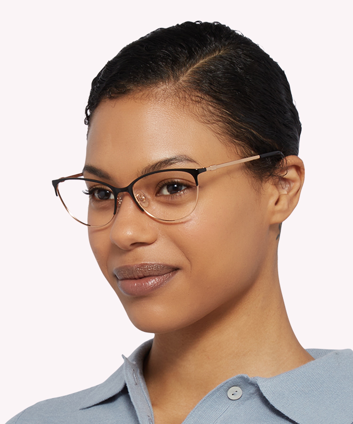 TF1127 Black & Rubedo MetalEyeglass Frames for Women for Glasses Direct