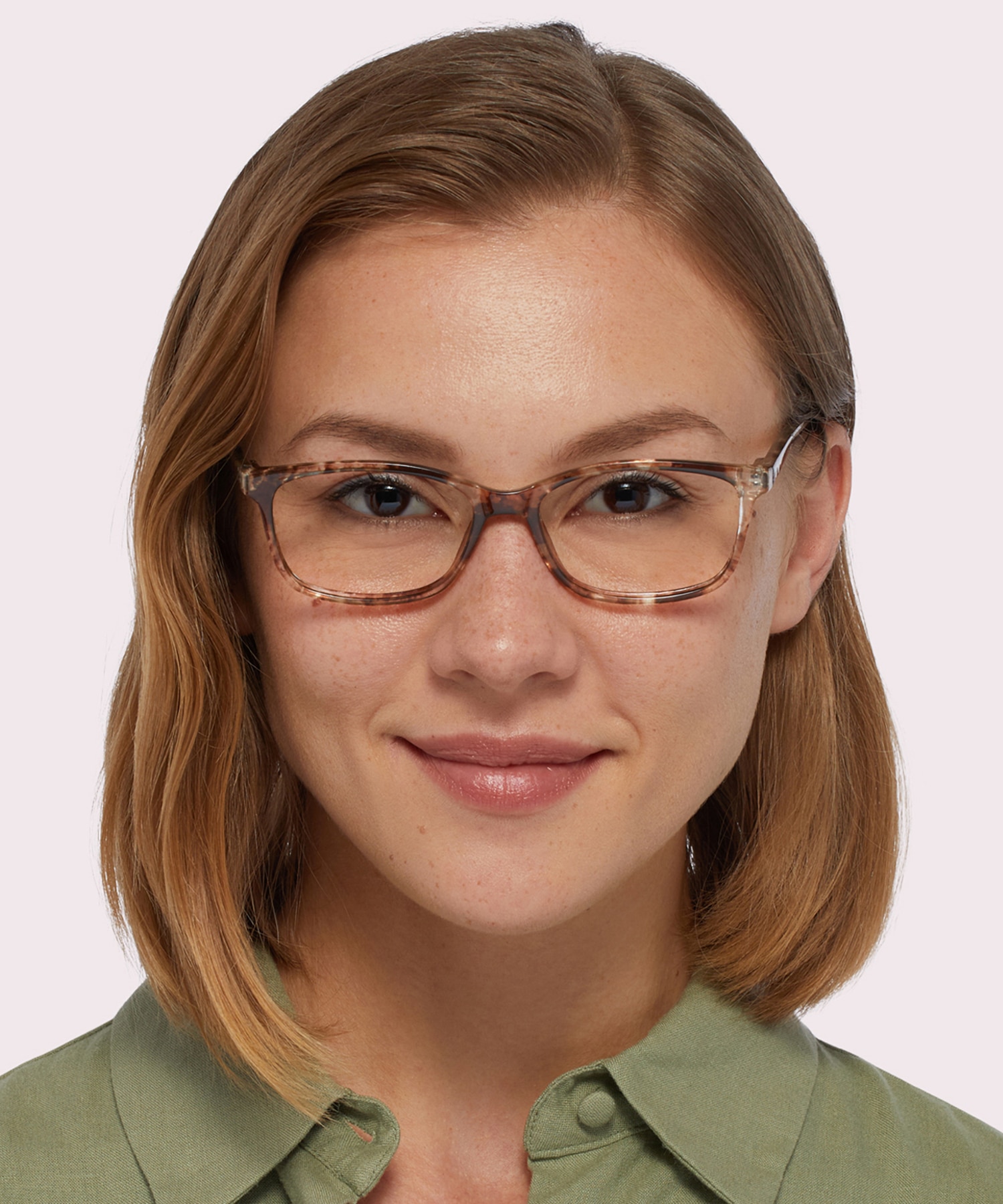 Dakari Tan Mottle PlasticEyeglass Frames for Women for Glasses Direct