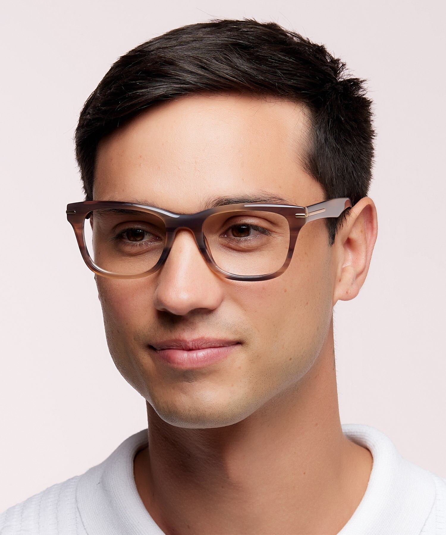 Hammersmith Brown Horn AcetateSunglass Frames for Men for Glasses Direct