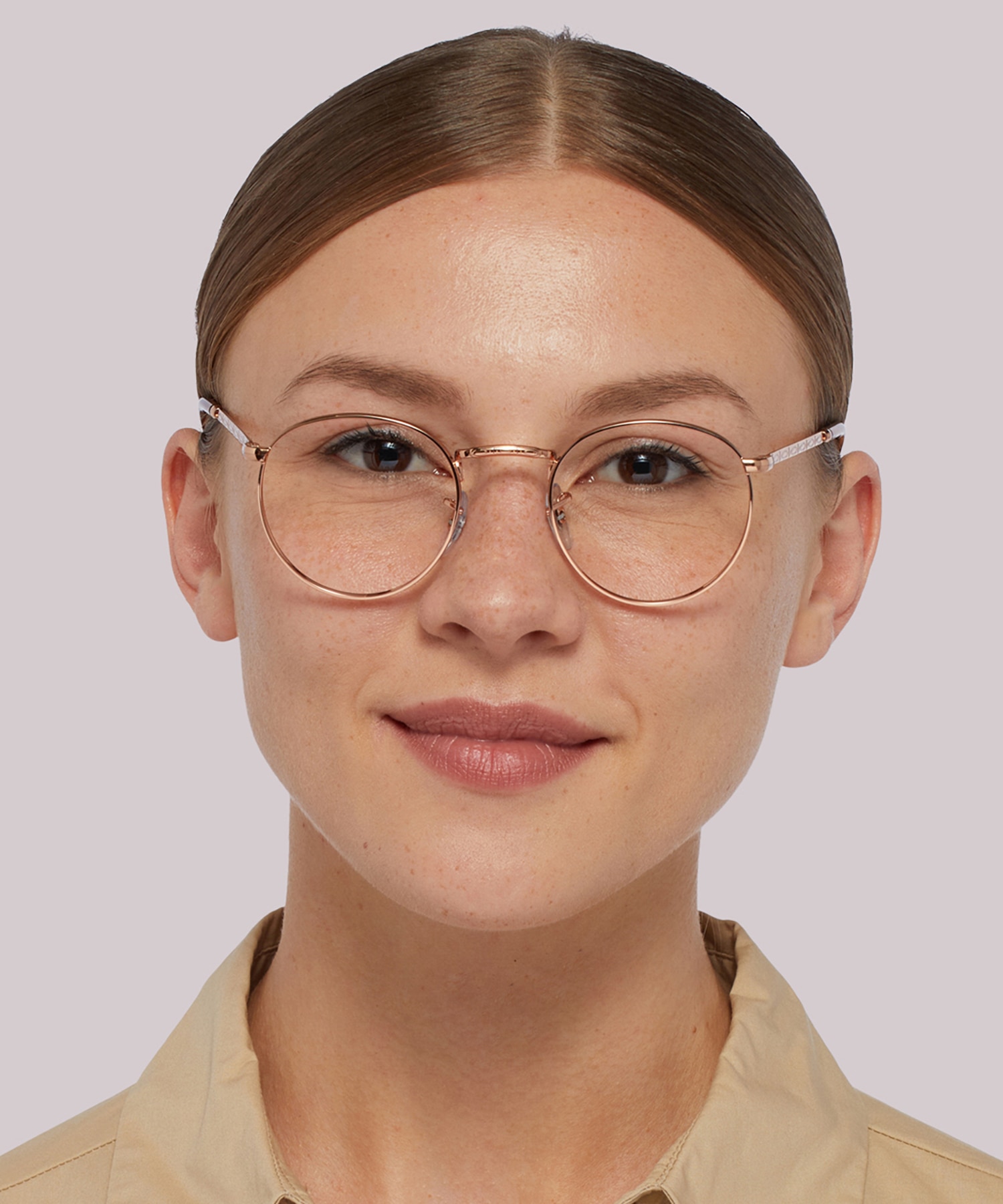 RB3637V Rose Gold MetalEyeglass Frames for Women for Glasses Direct