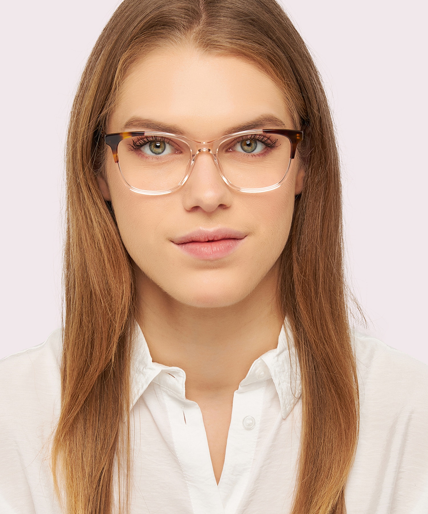 Dakota Crystal Nude & Havana AcetateEyeglass Frames for Women for Glasses Direct