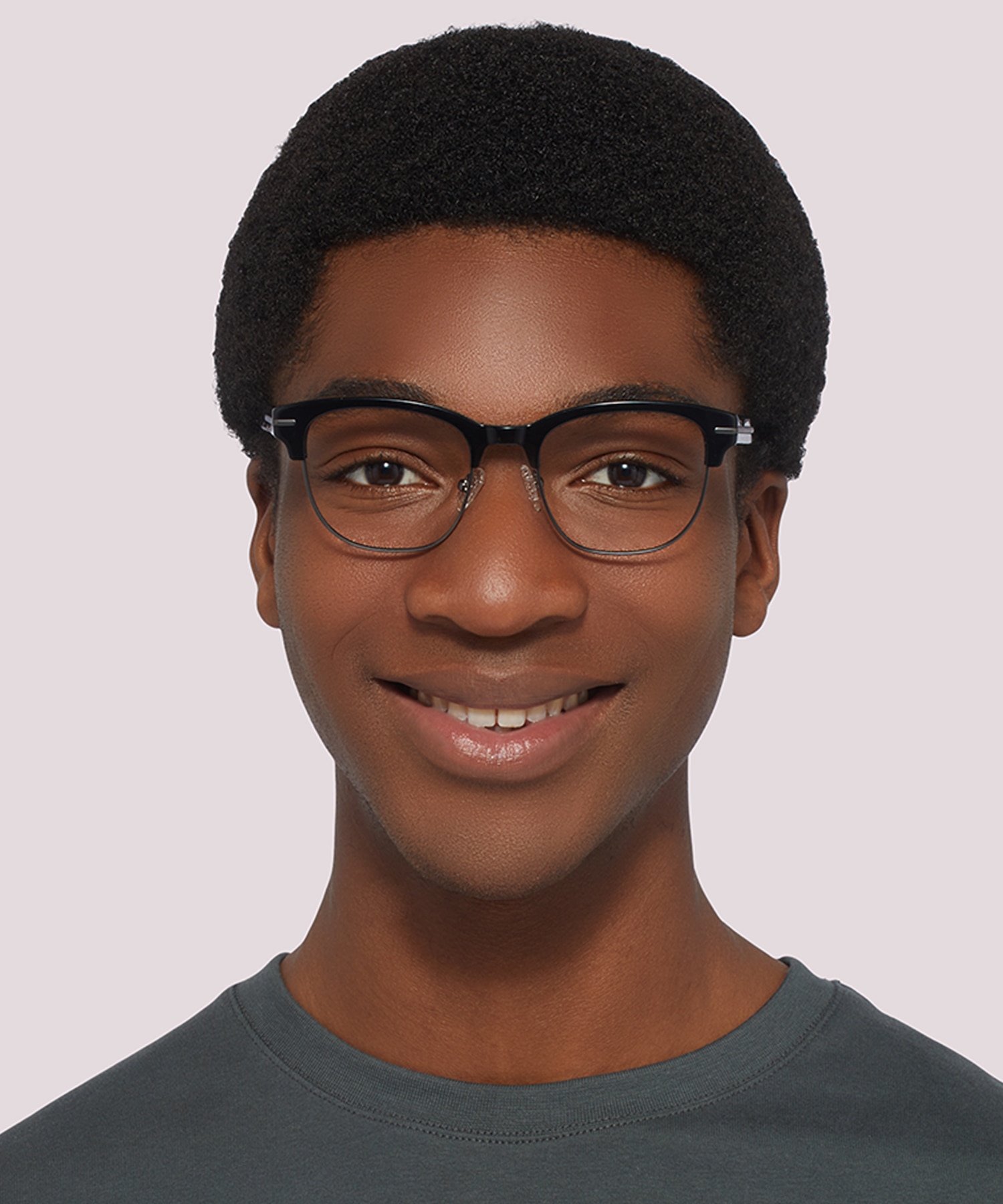 Greenford Black MetalEyeglass Frames for Men for Glasses Direct