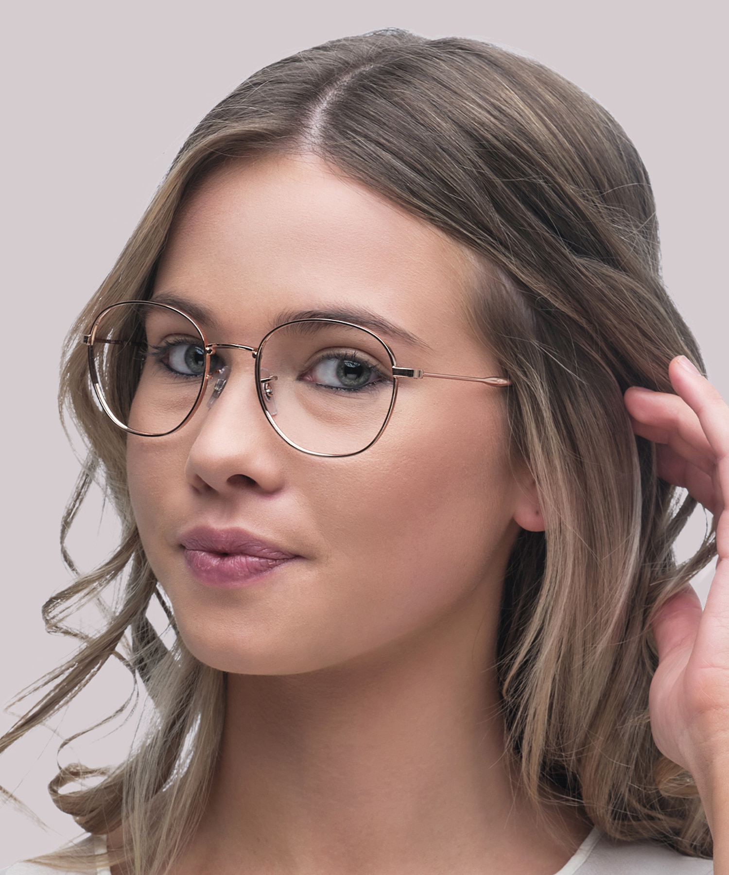RB6509 Rose Gold MetalSunglass Frames for Women for Glasses Direct
