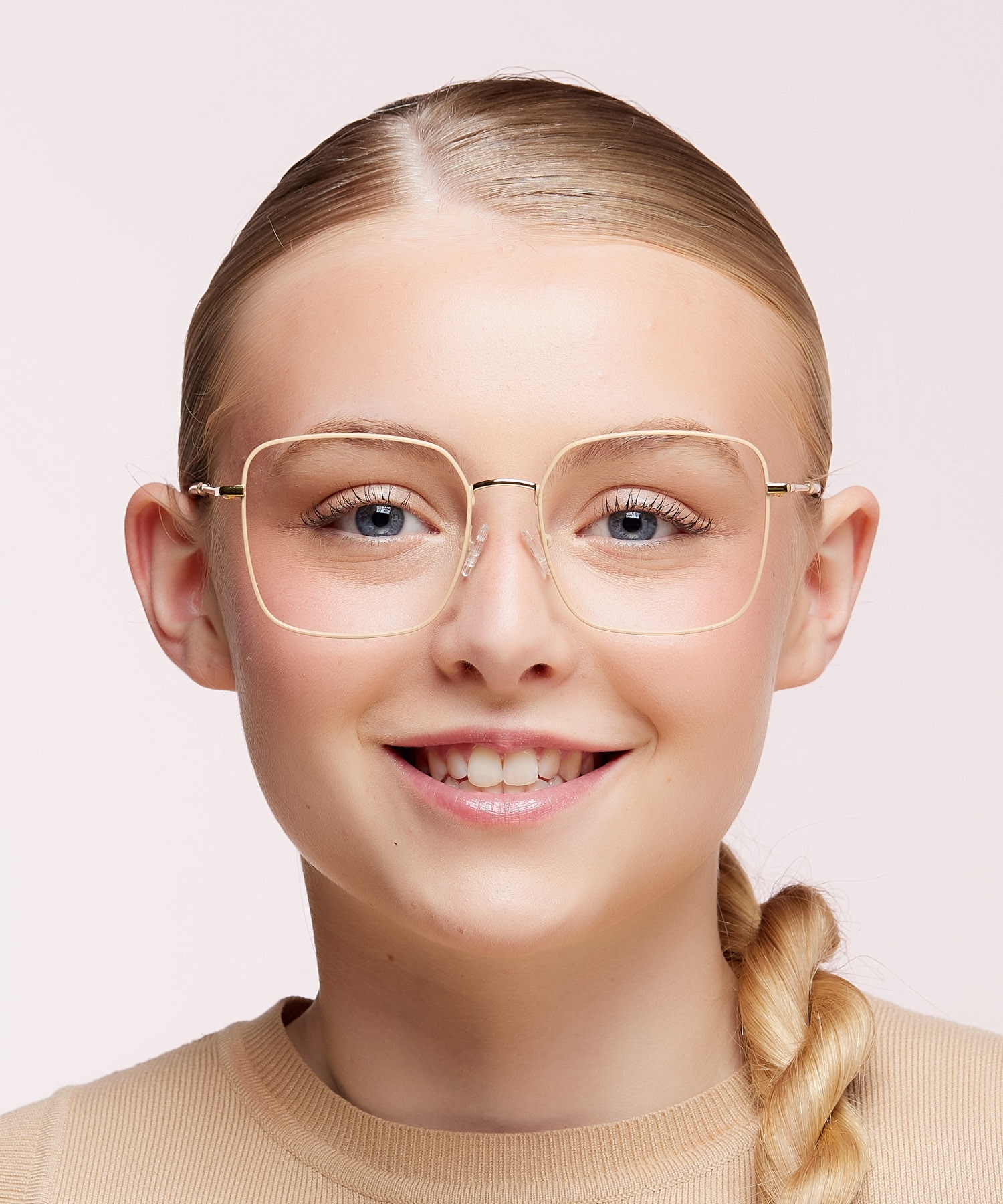 Venezia Cream MetalEyeglass Frames for Women for Glasses Direct