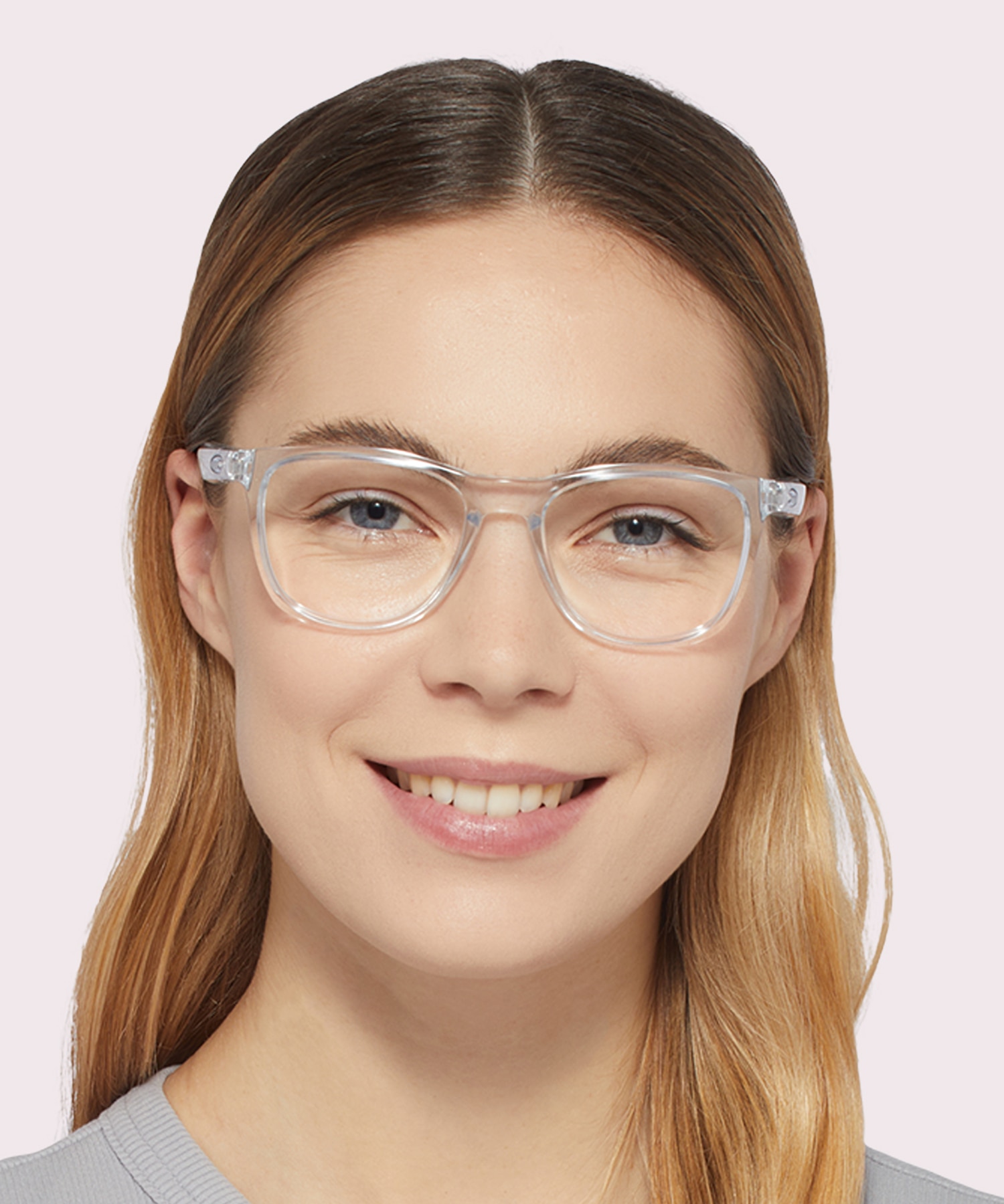 Trillbe™ X Polished Clear PlasticEyeglass Frames for Women for Glasses Direct