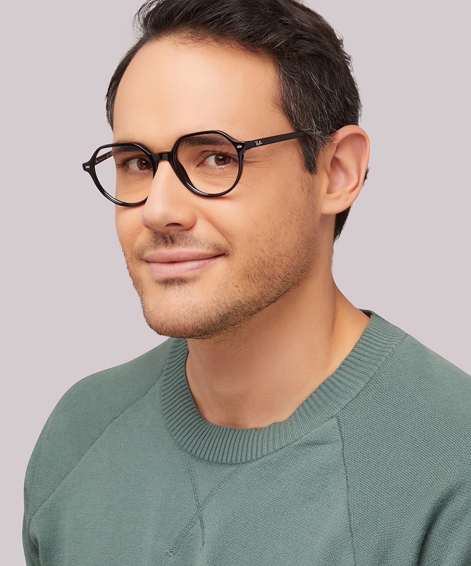 RB5395 Black AcetateEyeglass Frames for Men for Glasses Direct