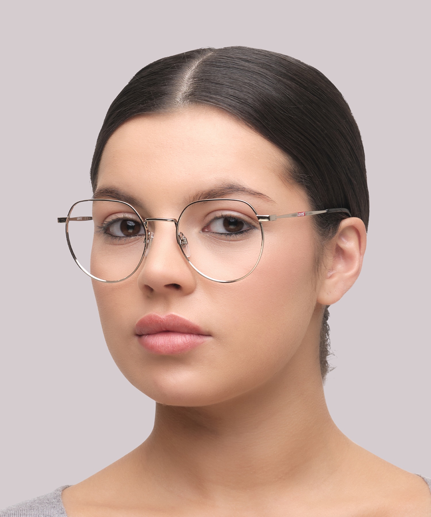 LV 1060 Silver MetalEyeglass Frames for Women for Glasses Direct