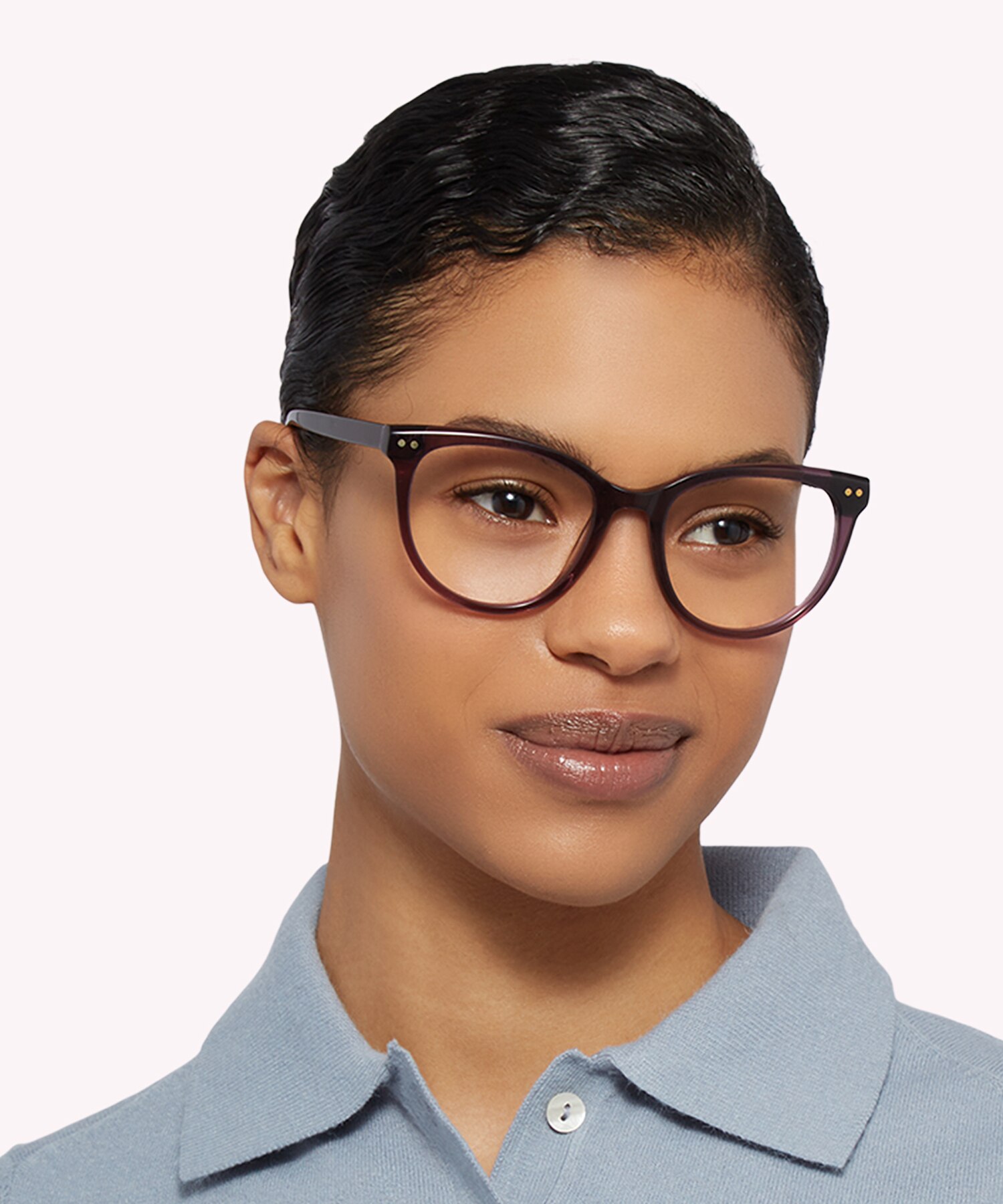 Gretchen Crystal Pink AcetateEyeglass Frames for Women for Glasses Direct