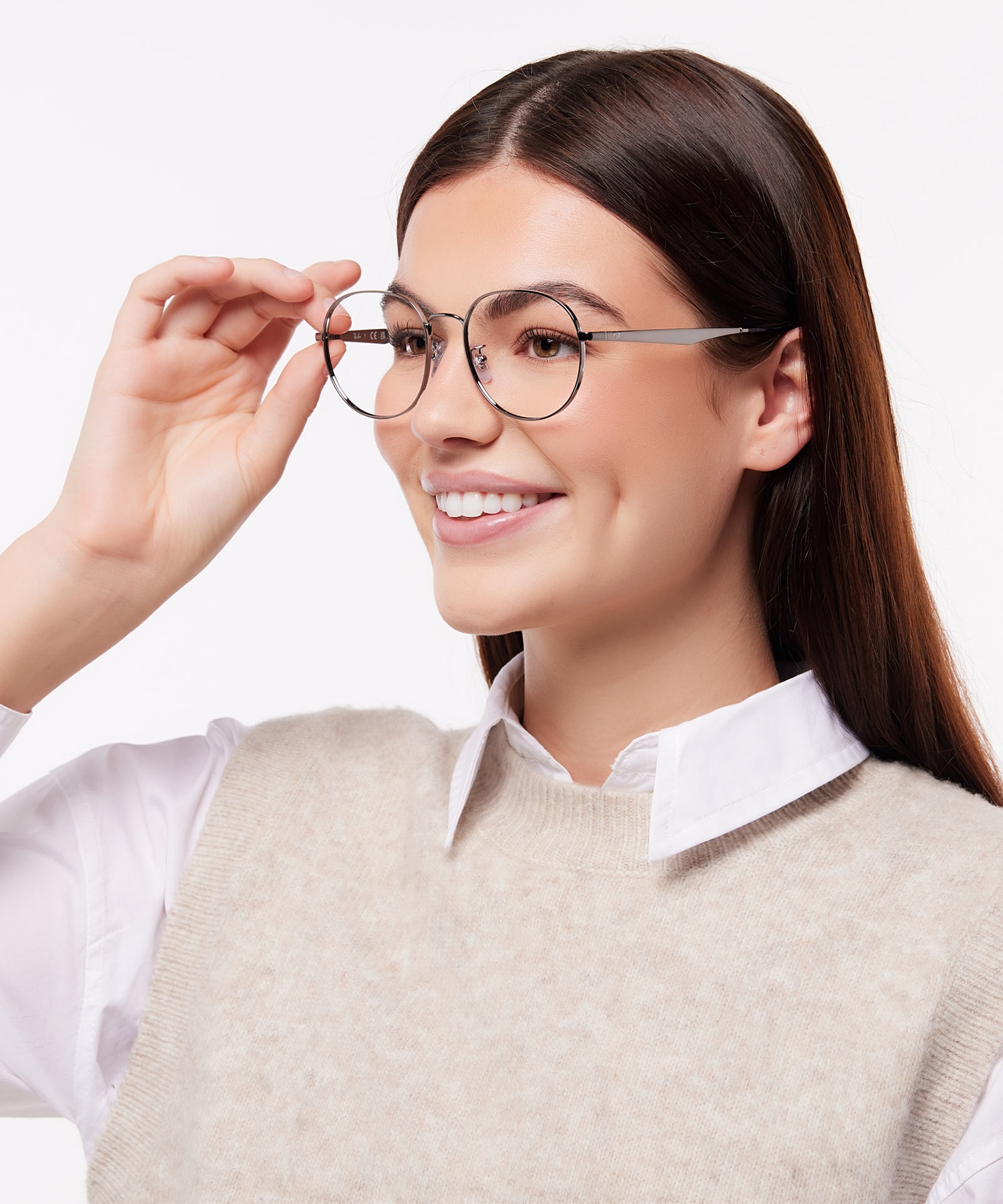 RB6517D Gunmetal MetalEyeglass Frames for Women for Glasses Direct