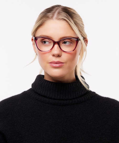 Raspberry Pink Kirstie - Acetate Raspberry Pink Kirstie - Acetate