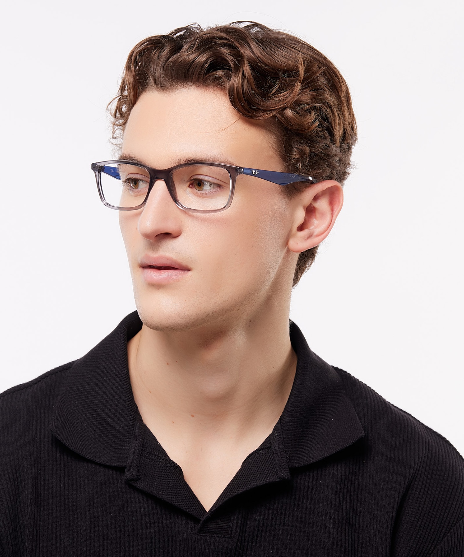 RB7047 Optics Transparent Grey PlasticEyeglass Frames for Men for Glasses Direct