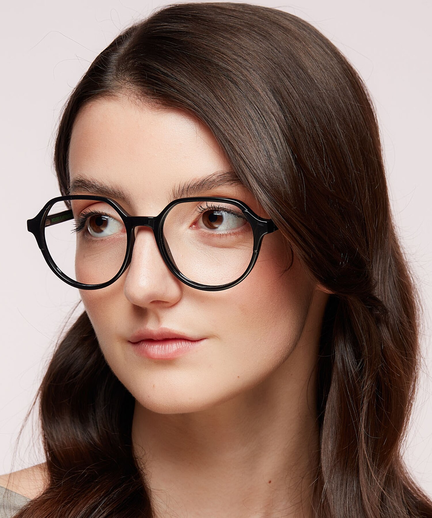 LV 1055 Black PlasticEyeglass Frames for Women for Glasses Direct