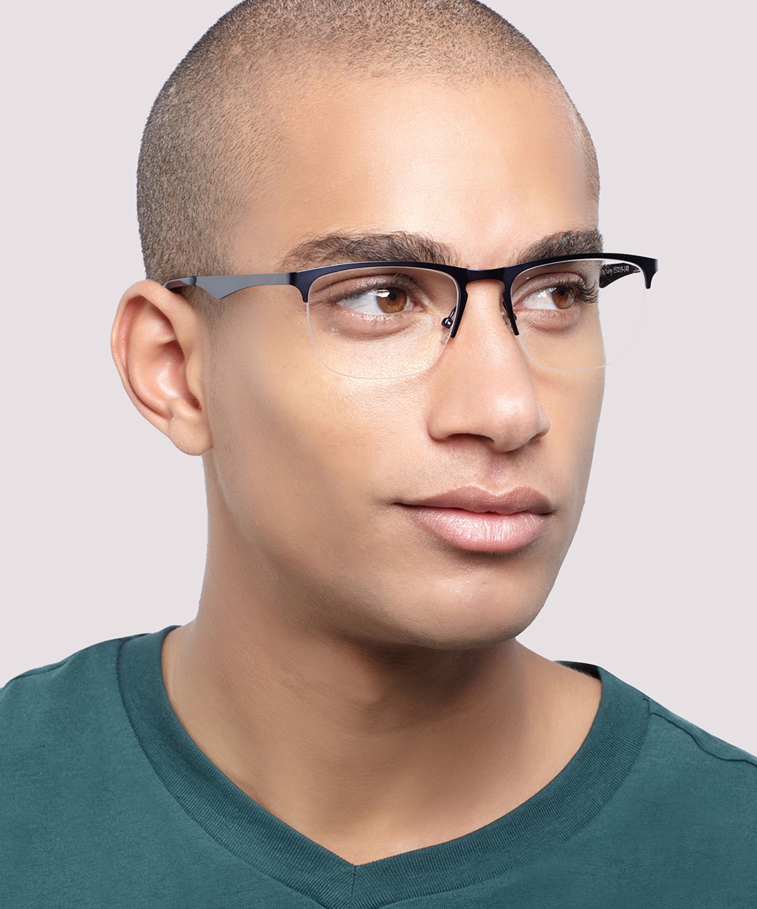 Joe1 Matte Navy MetalEyeglass Frames for Men for Glasses Direct