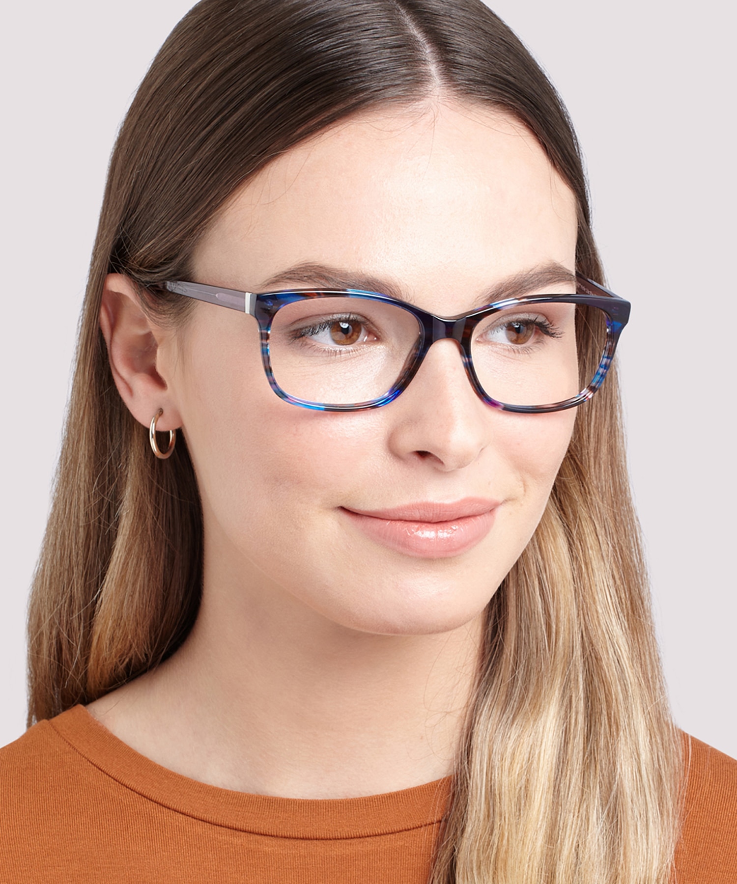 Hollie Lilac Blue AcetateEyeglass Frames for Women for Glasses Direct