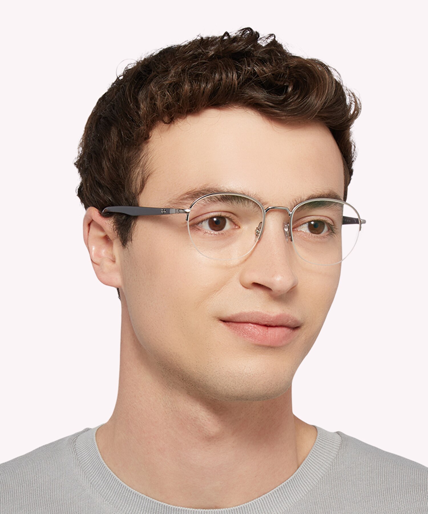 RB6487 Gunmetal MetalEyeglass Frames for Men for Glasses Direct