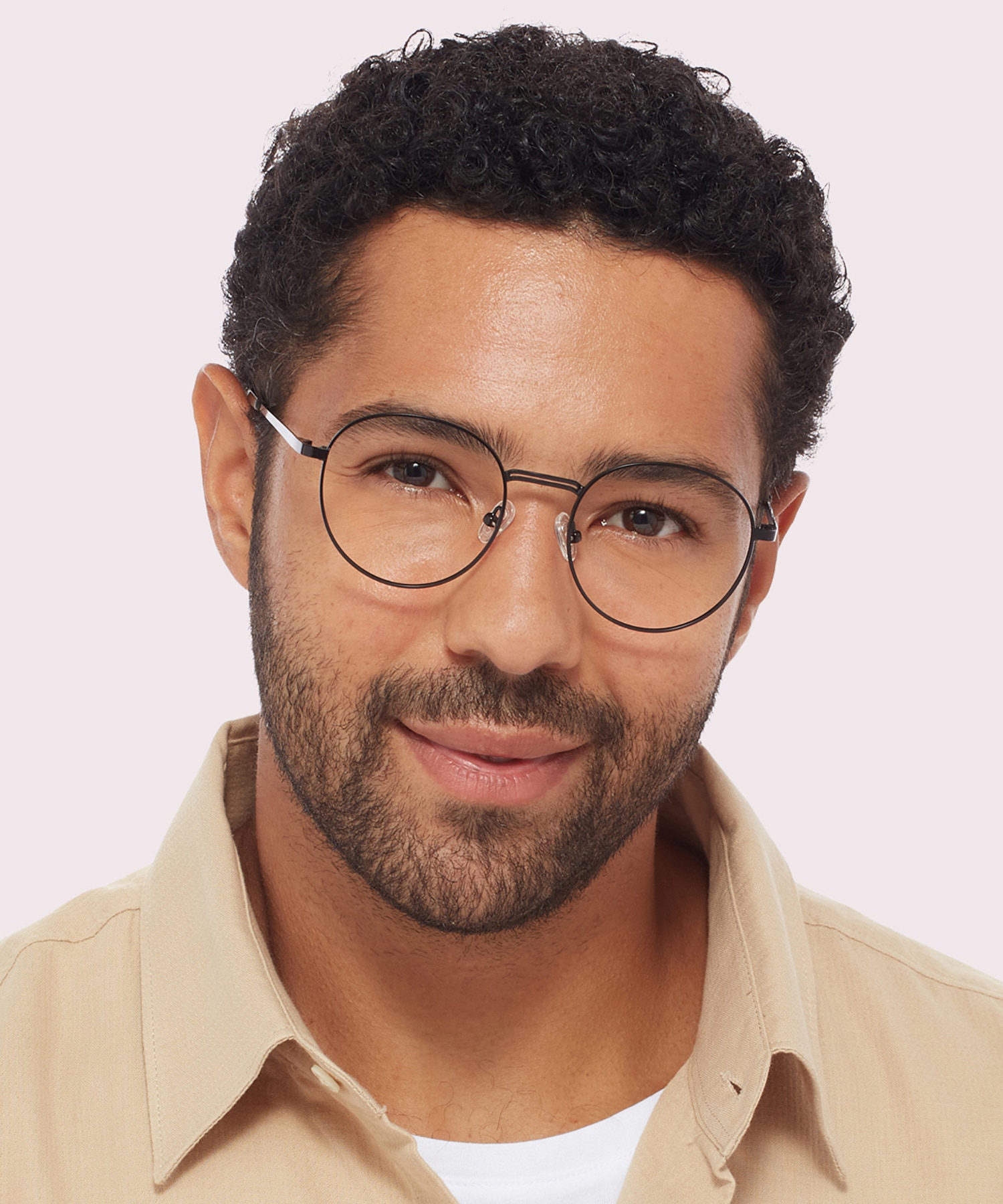 Franky Matte Black MetalEyeglass Frames for Men for Glasses Direct