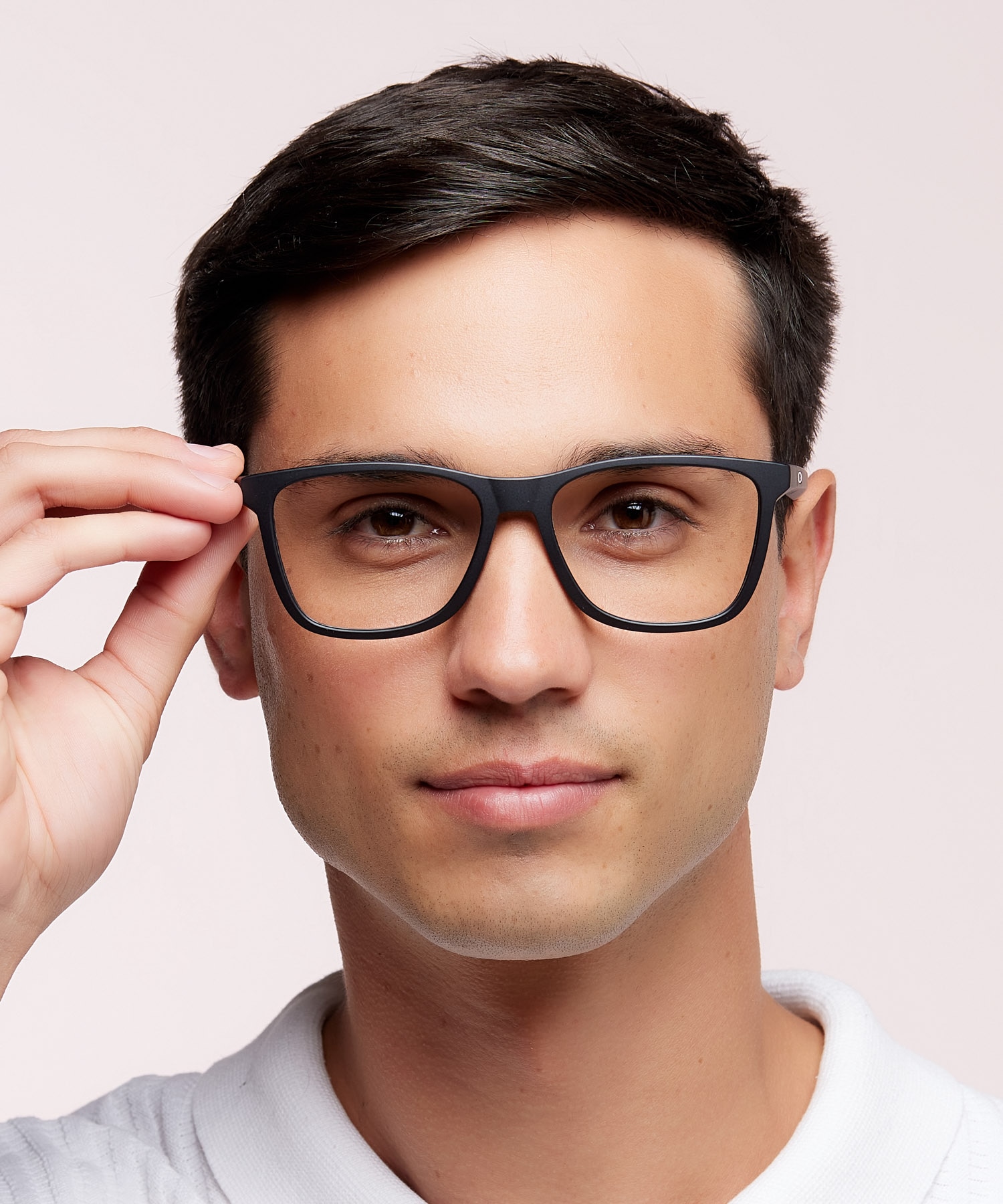 Centerboard Satin Black PlasticEyeglass Frames for Men for Glasses Direct