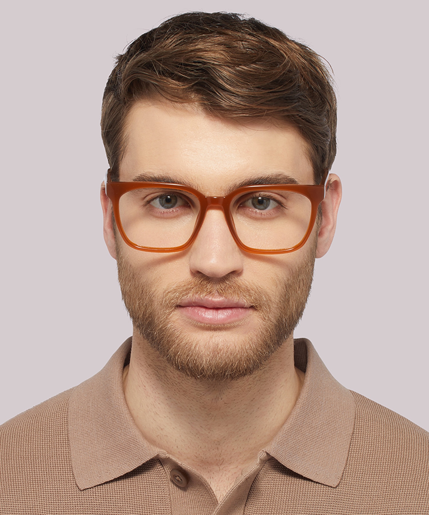 Gian Milky Amber PlasticSunglass Frames for Men for Glasses Direct