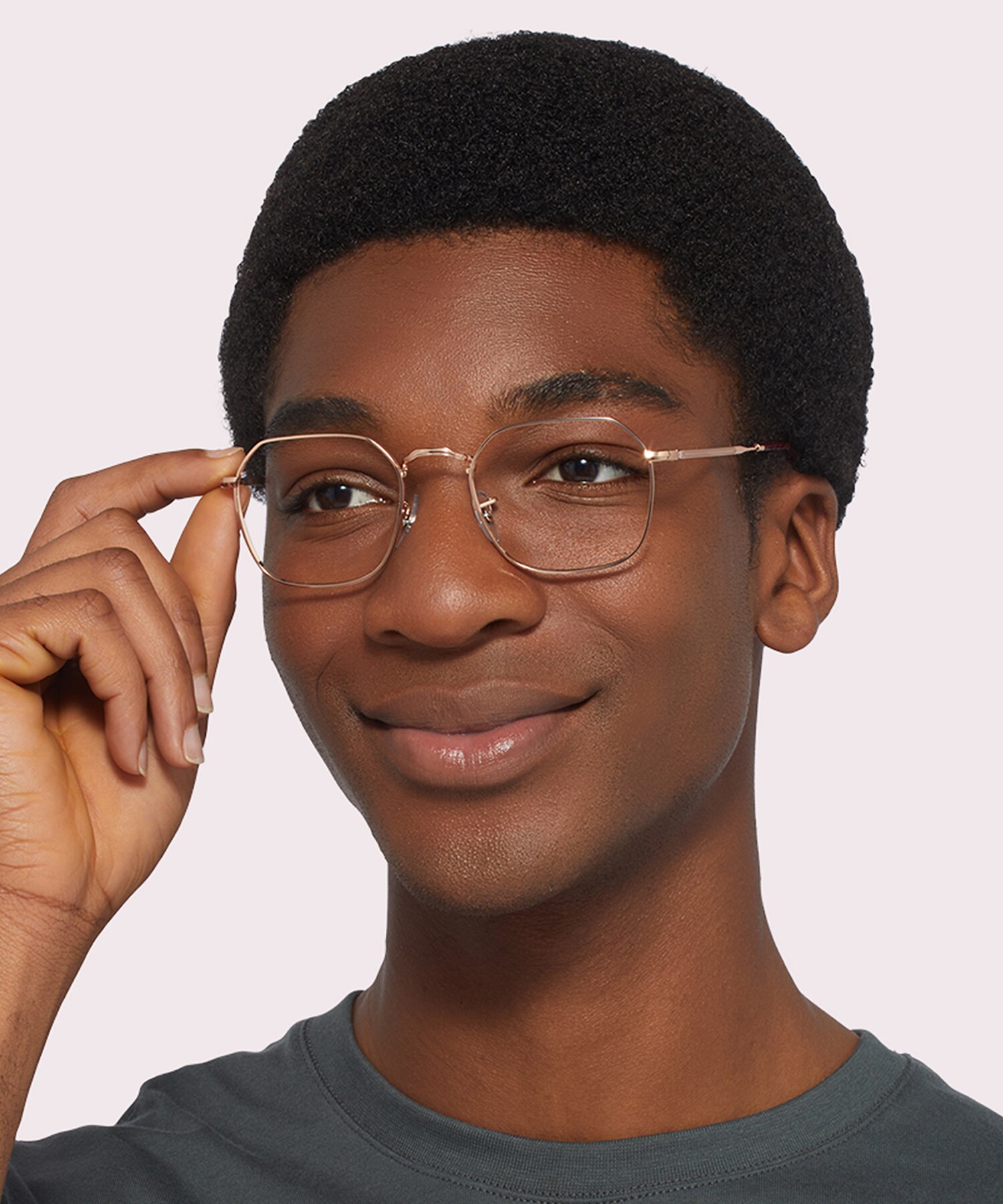 RB3694V Rose Gold MetalEyeglass Frames for Men for Glasses Direct