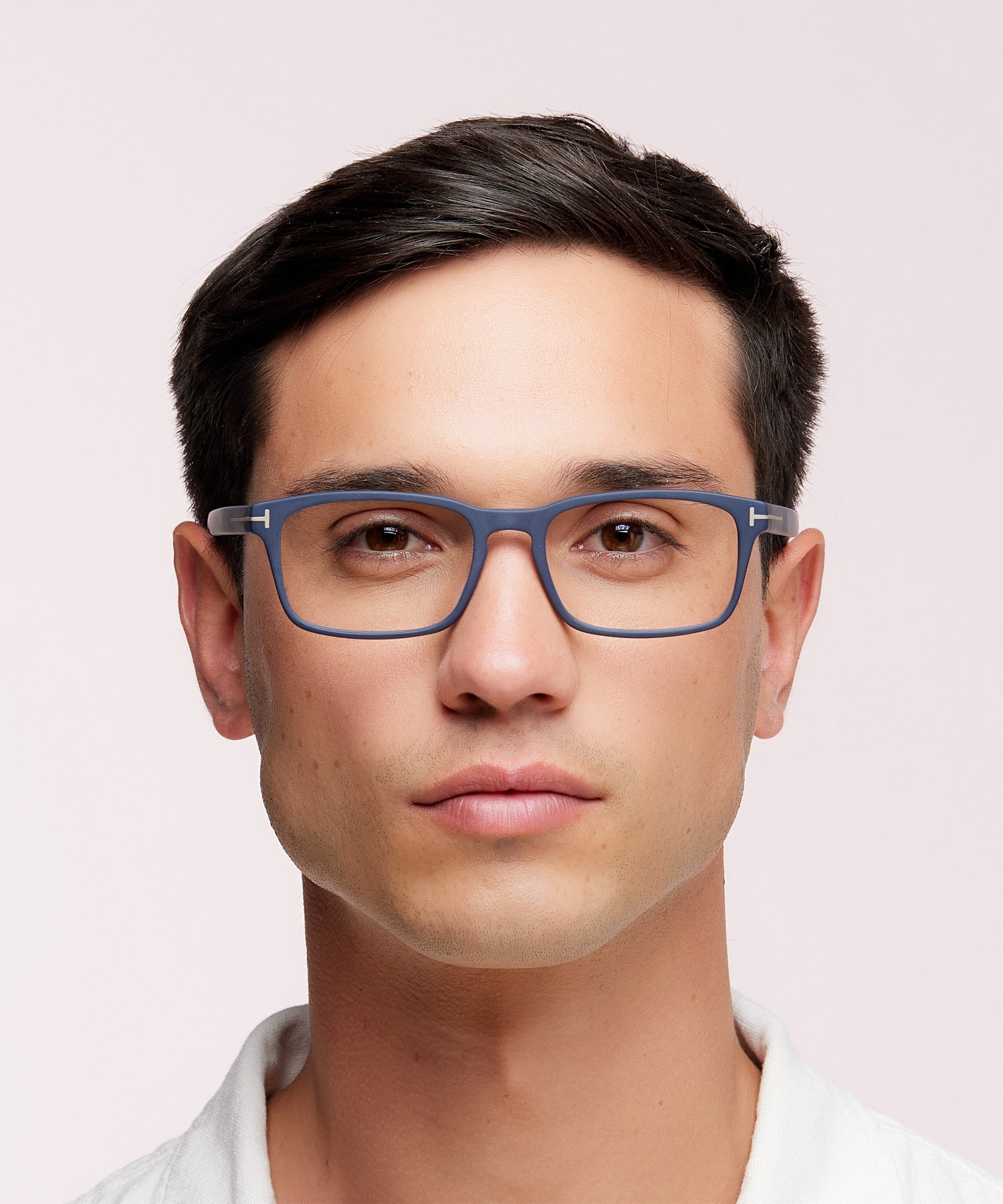 FT5938-B Blue Matte AcetateEyeglass Frames for Men for Glasses Direct