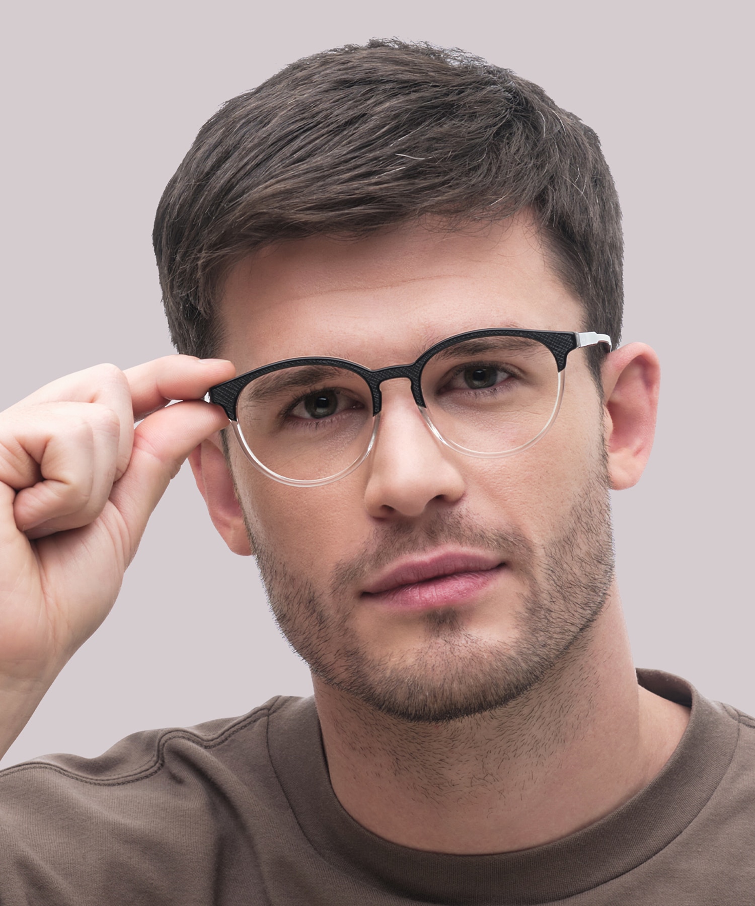 Harrow Black AcetateEyeglass Frames for Men for Glasses Direct