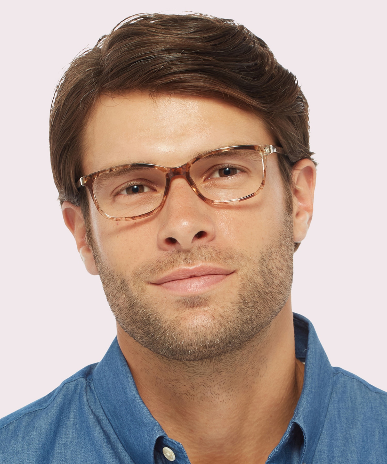 Dakari Tan Mottle PlasticEyeglass Frames for Men for Glasses Direct