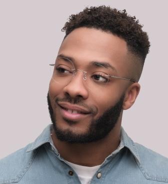 Jennings Gunmetal MetalEyeglass Frames for Men for Glasses Direct