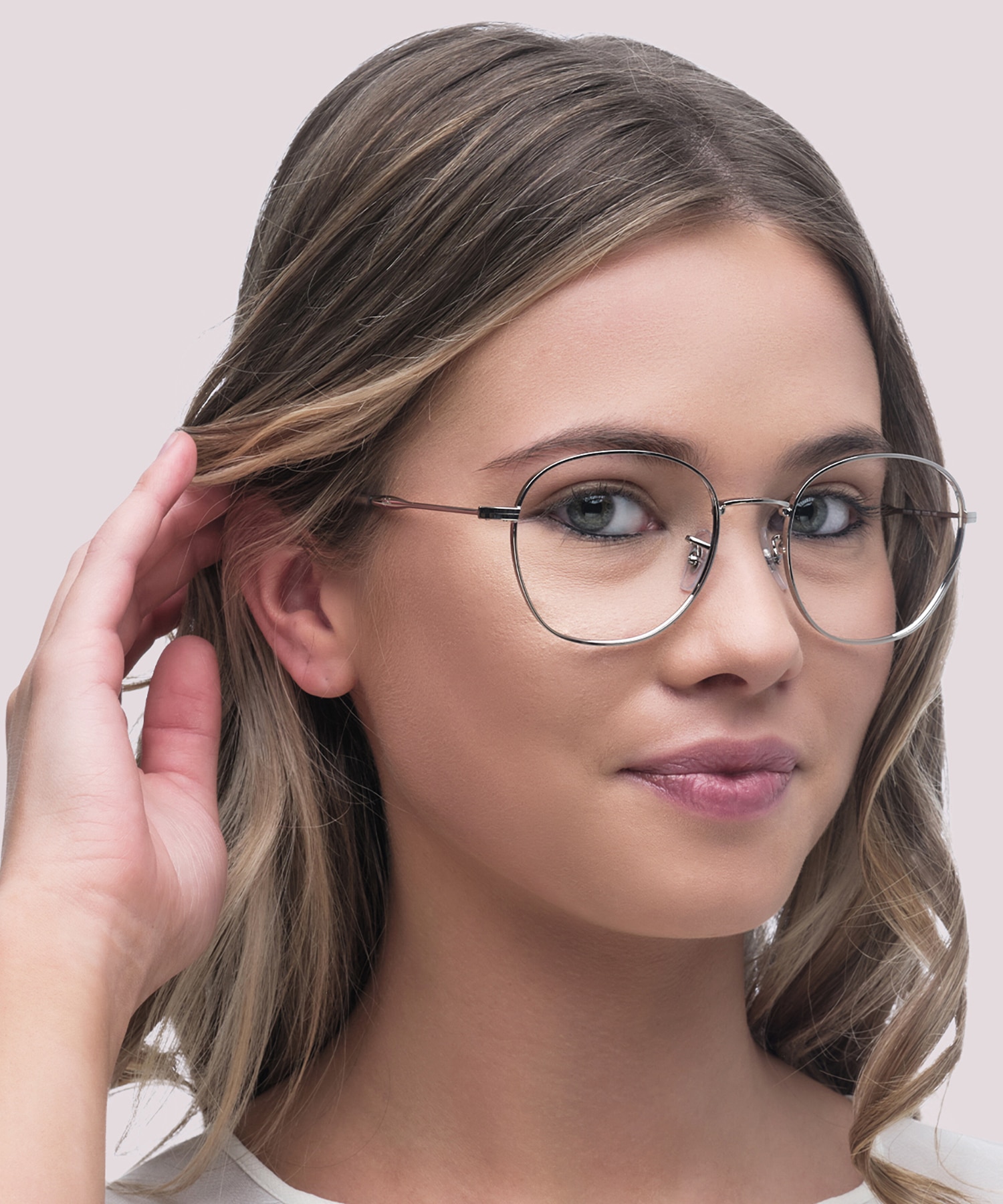 RB6509 Silver MetalEyeglass Frames for Women for Glasses Direct