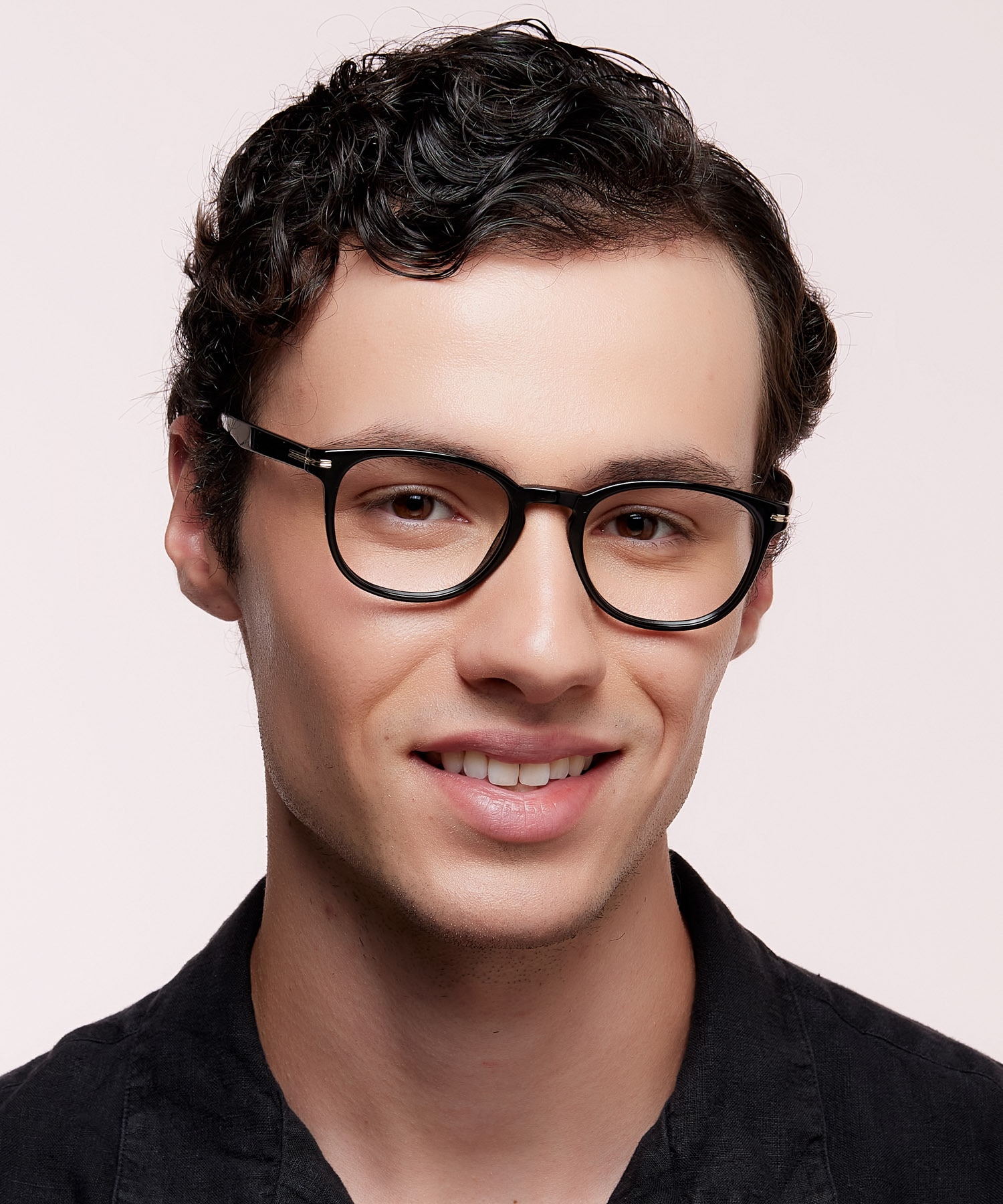 BOSS 1601 Black AcetateEyeglass Frames for Men for Glasses Direct