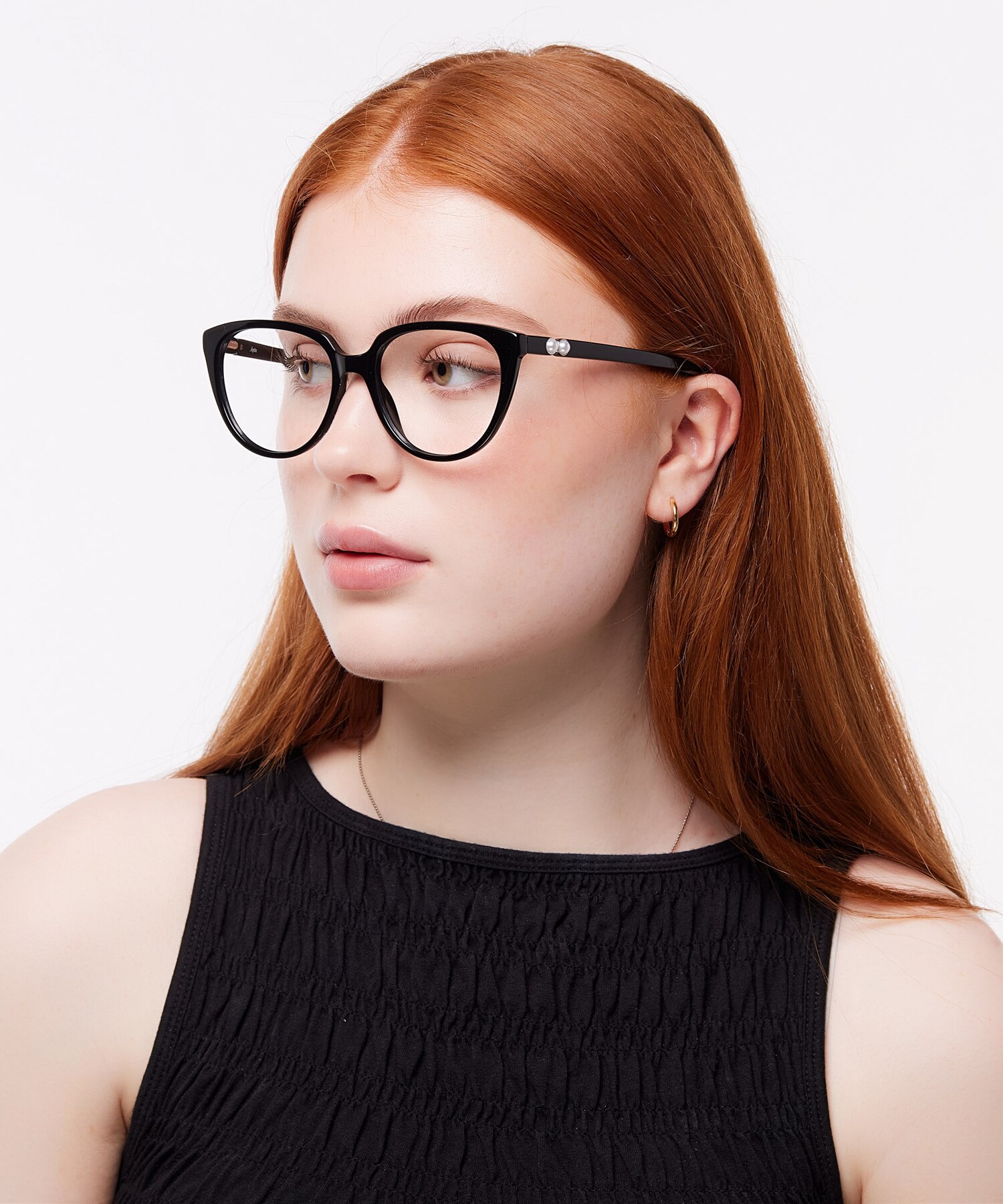 Kyro Black AcetateEyeglass Frames for Women for Glasses Direct