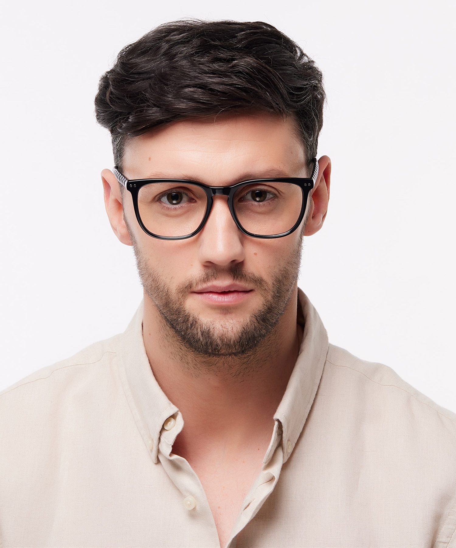 Elsie Black AcetateEyeglass Frames for Men for Glasses Direct