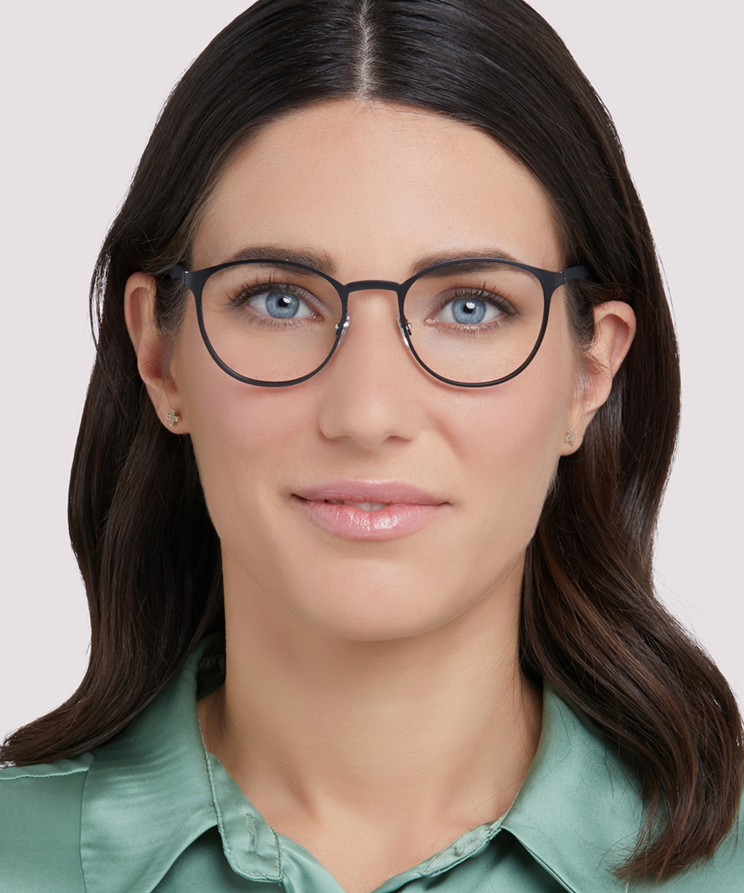 RB6355 Optics Black MetalEyeglass Frames for Women for Glasses Direct